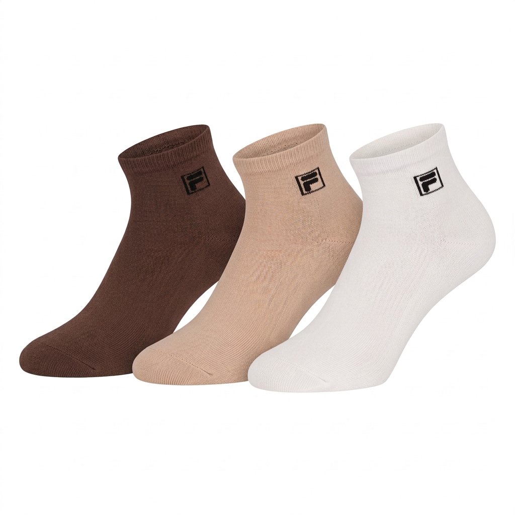 Fila Kurzsocken »UNISEX QUARTER PLAIN SOCKS« 3 Paar,  mit eingestrickem Logo