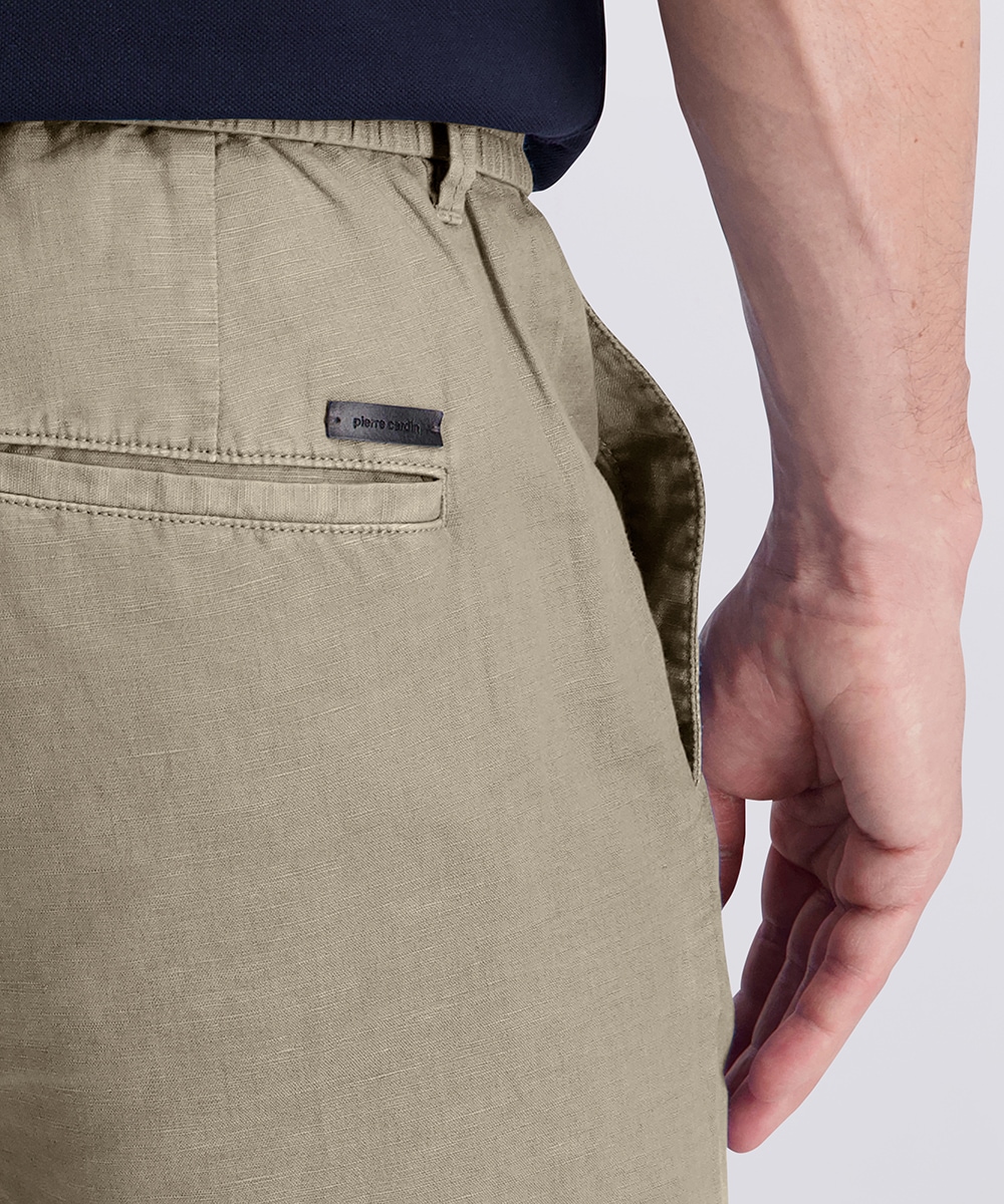 Pierre Cardin Leinenhose »Chino Clemont Leinen Mix«  mit elastischem Bund und Kordelzug