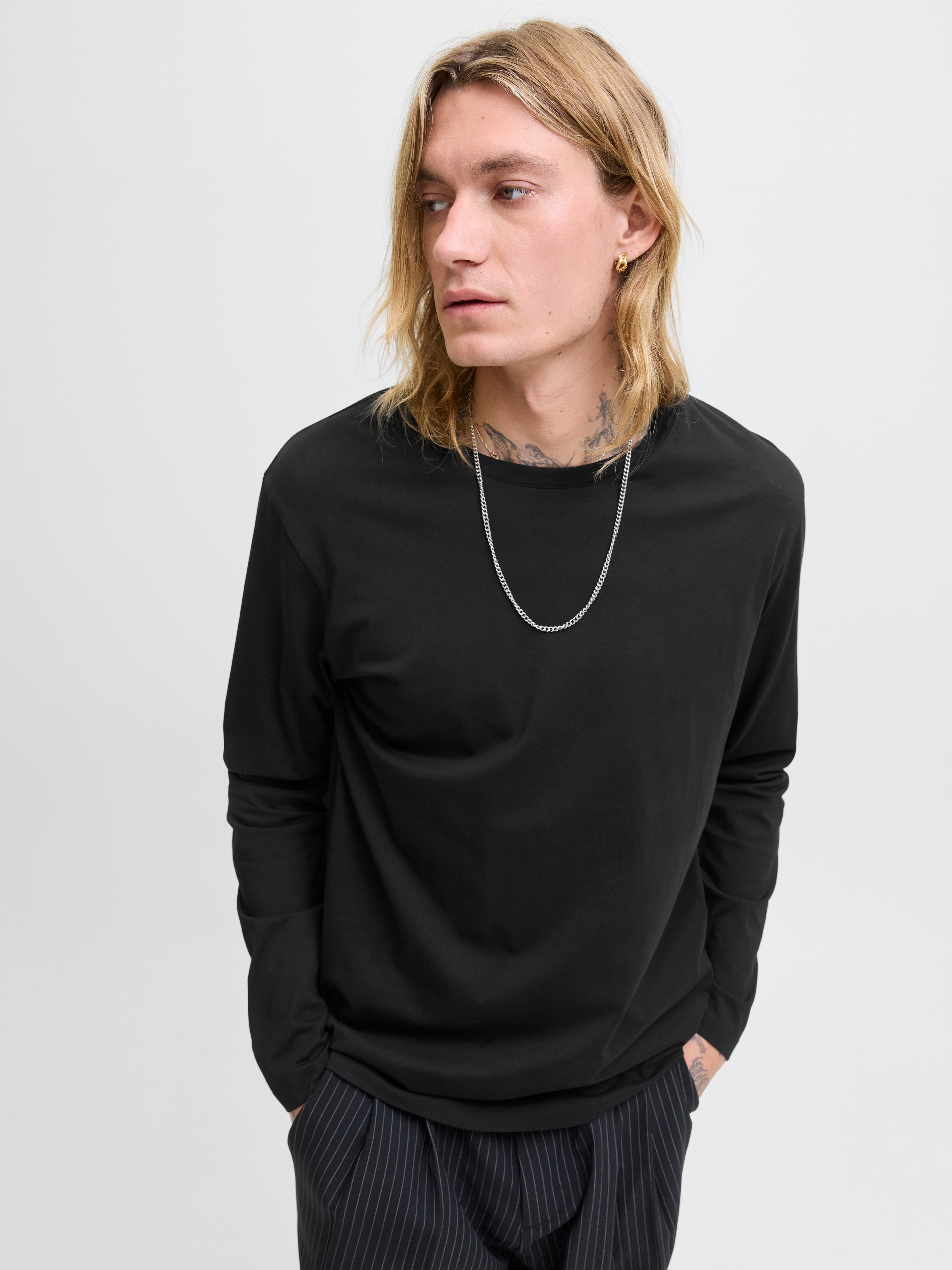 Jack & Jones Rundhalsshirt »JJEORGANIC BASIC TEE LS O-NECK NOOS«