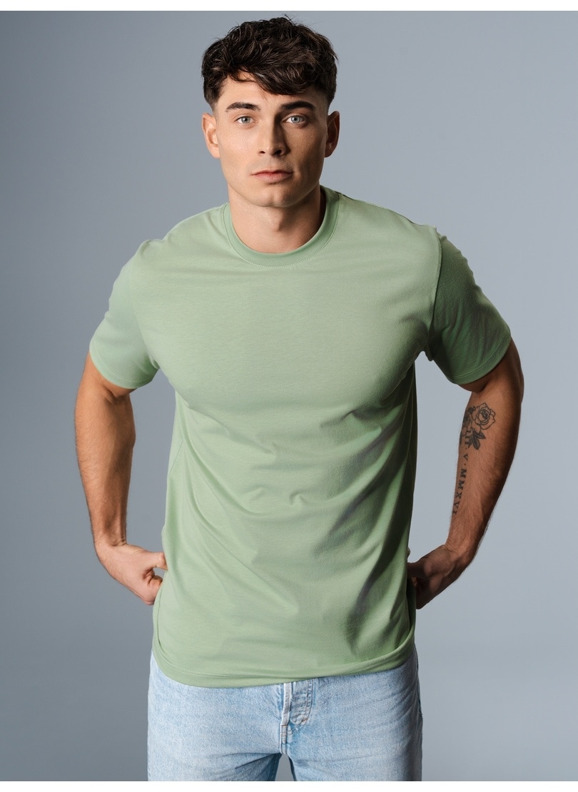 Trigema T-Shirt »TRIGEMA T-Shirt DELUXE Baumwolle«, (1 tlg.)