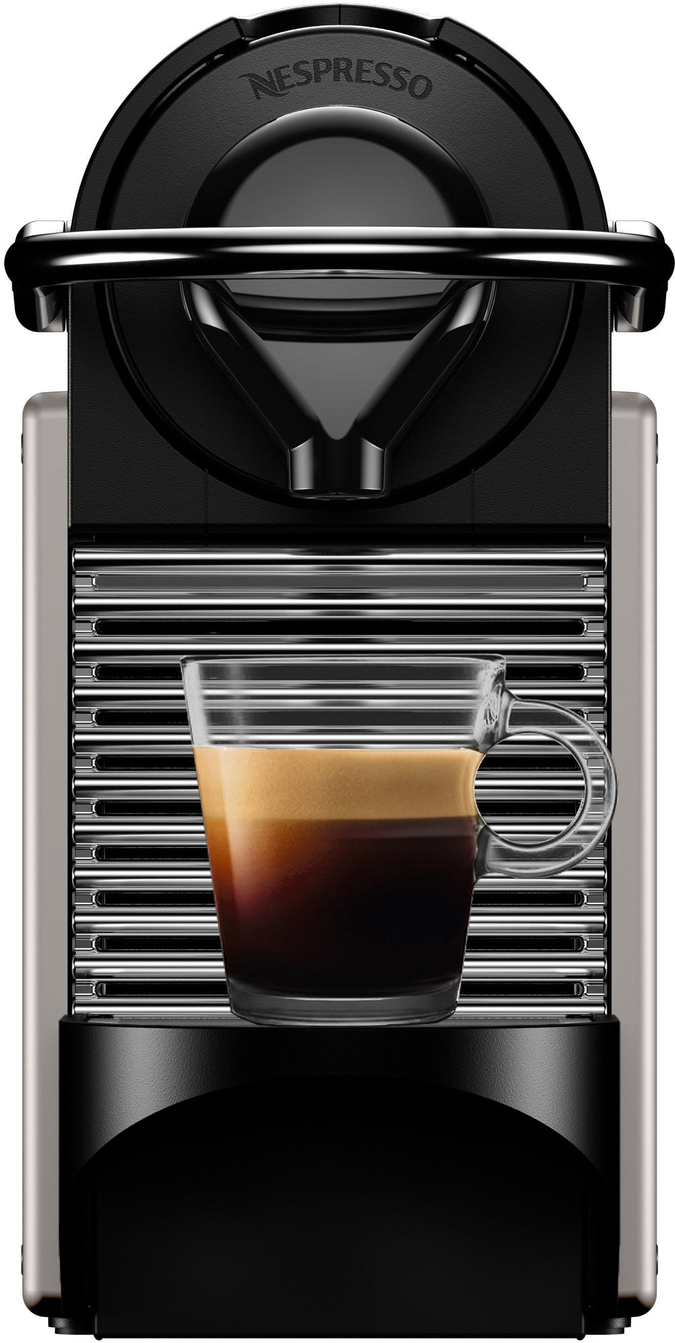 Nespresso Kapselmaschine »XN304T Pixie von Krups«, 19 Bar Druck, Wassertank: 0,7 L, inkl. Willkommenspaket mit 7 Kapseln