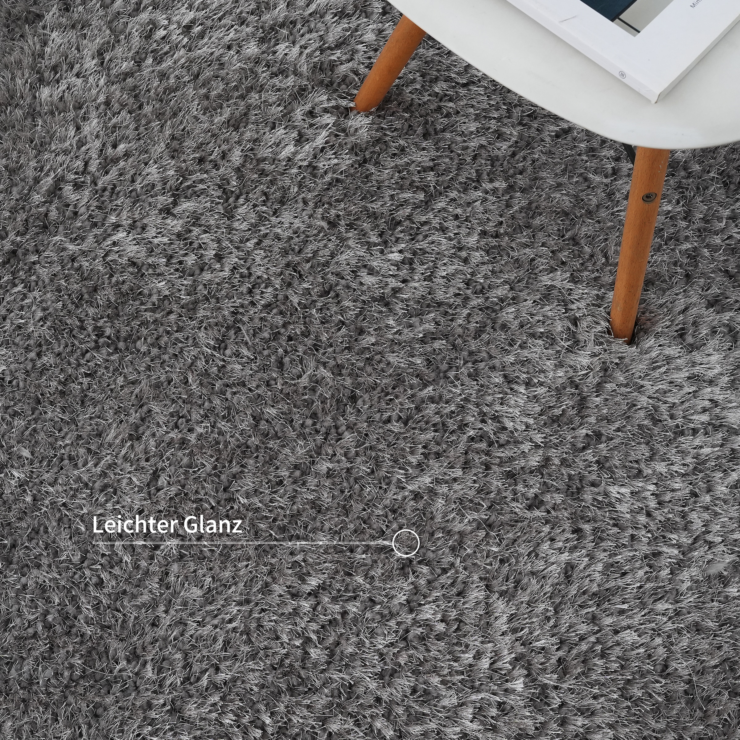 Guido Maria Kretschmer Home&Living Hochflor-Teppich »Micro exclusiv Teppich, sehr hoher Flor, weich durch Mikrofaser«, rechteckig, 78 mm Höhe, sehr weich, flauschig, uni, Wohnzimmer, Schlafzimmer, Kinderzimmer