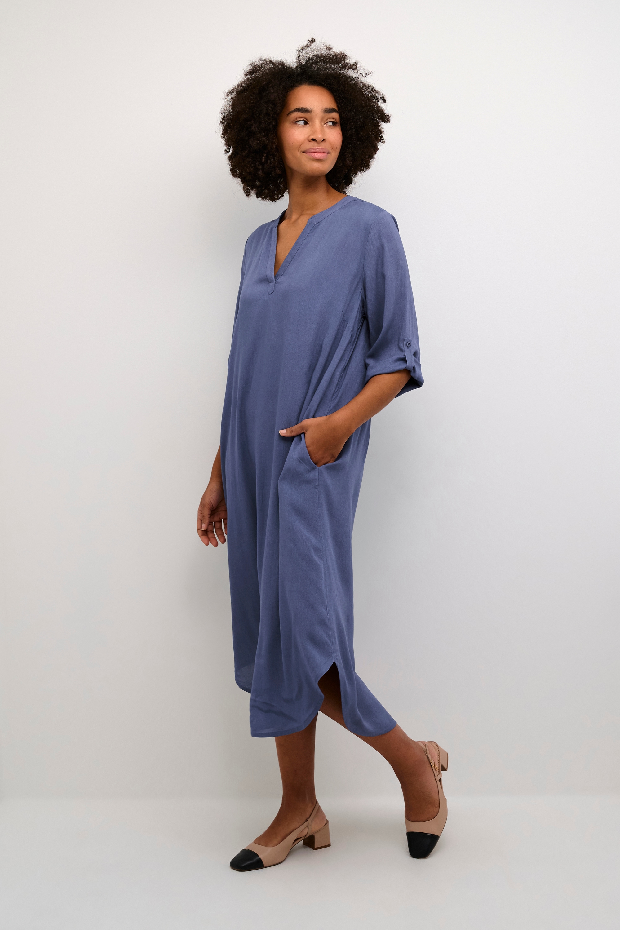KAFFE Midikleid »Kleid KAdora«