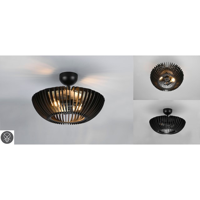TRIO Leuchten Deckenleuchte »Colino«, 2 flammig-flammig, Schlafzimmer  Deckenlampe mit Holzschirm Ø40cm exkl 2xE27 (max 40 Watt) bestellen online  bei OTTO