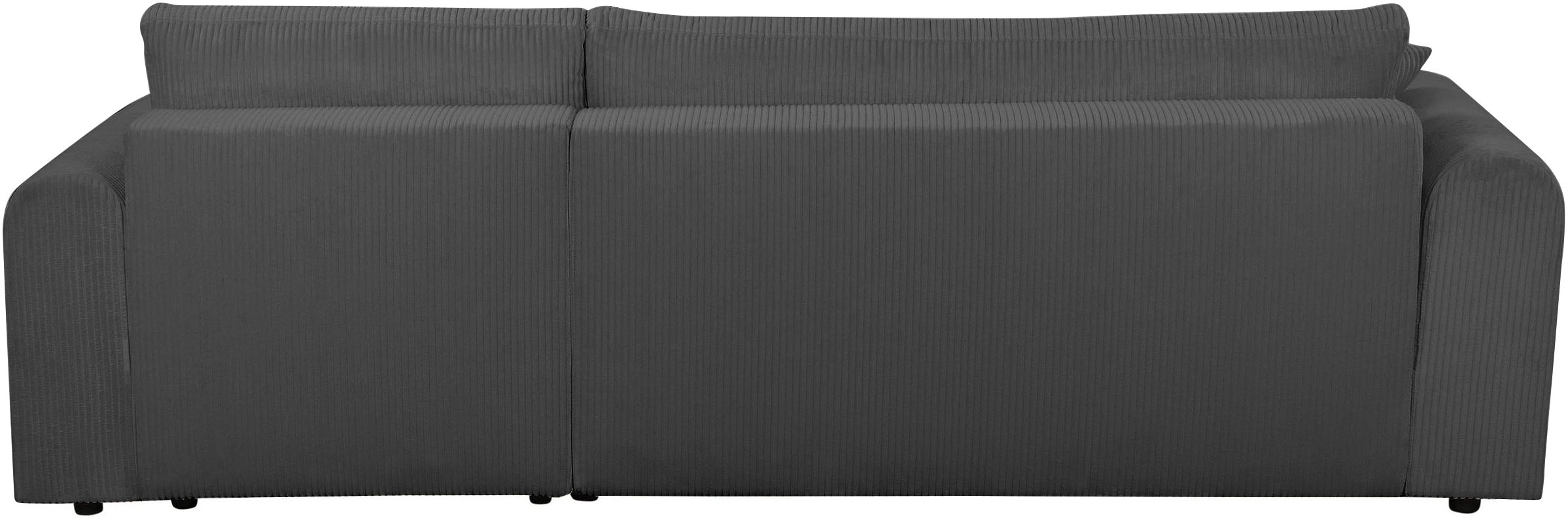 OTTO home Ecksofa »JONAA Cord L-Form, 241cm. OTTO. Verlässliche Qualität« Tonnentaschen-Federkern, Bettkasten, Schlafsofa (133/200)