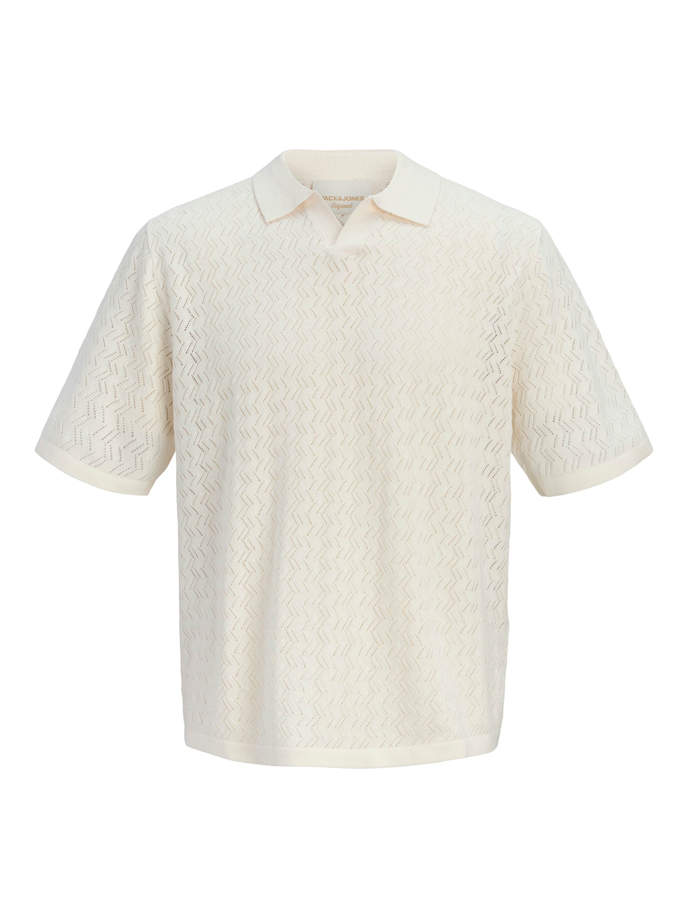 Jack & Jones Polokragenpullover »JORTYLER KNIT SS SPLIT NECK POLO SN« Baumwollmischung, regular fit