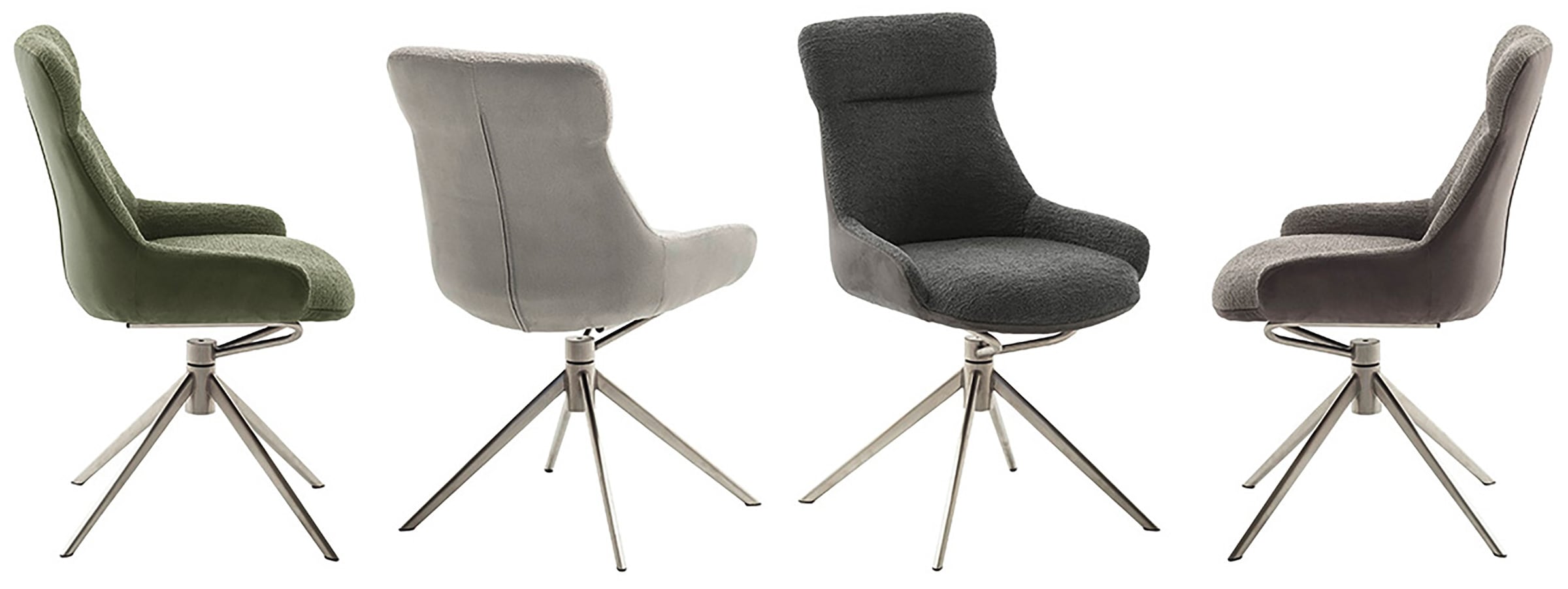 MCA furniture Esszimmerstuhl »PELION« () (2er-Set), drehbar 360°, Dreh- & Schwingfunktion, Sitzhöhe ca. 50 cm