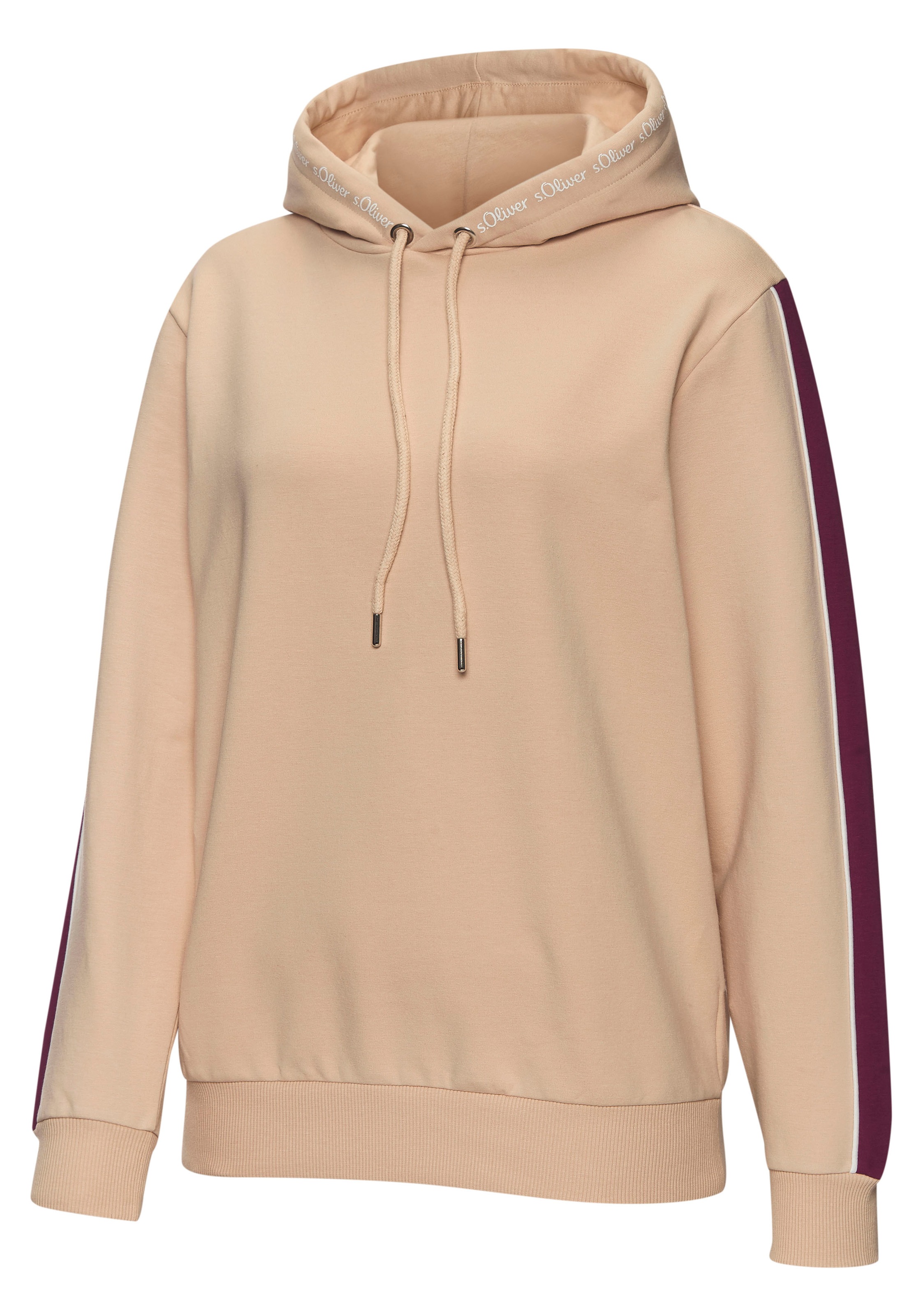 s.Oliver Hoodie, mit Kontrast Einsätzen, Loungewear