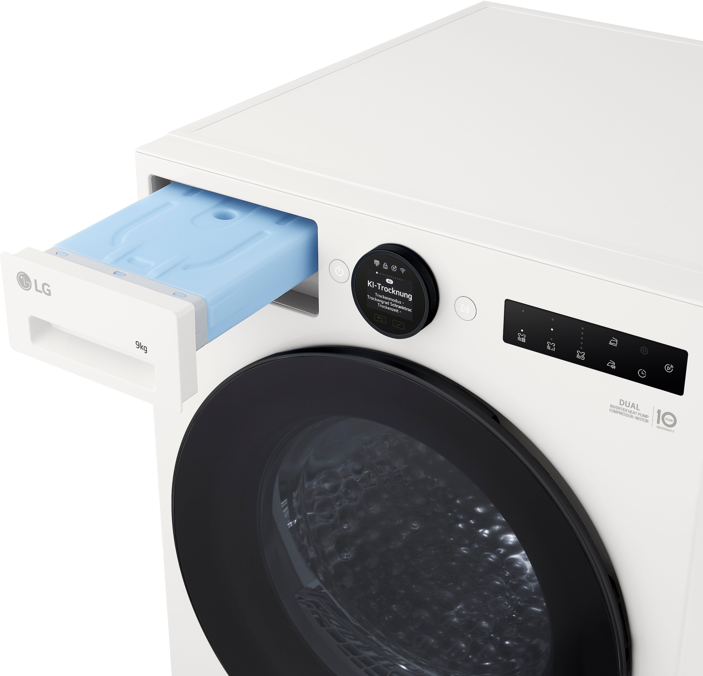 LG Wärmepumpentrockner »RT90X8C«, 9 kg, Allergy Care