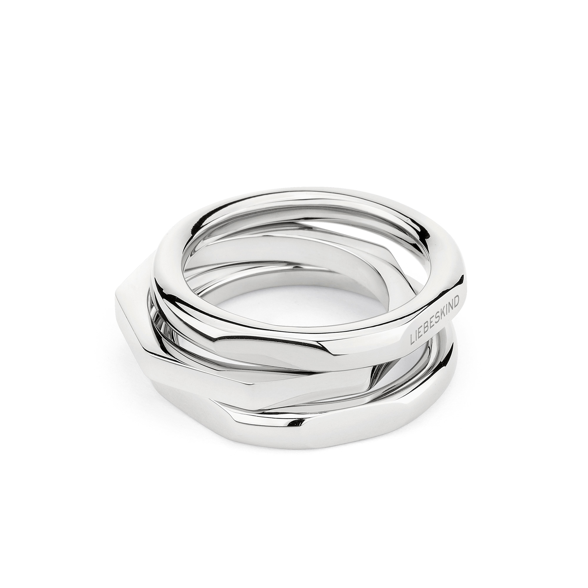 Liebeskind Berlin Ring-Set »Schmuck Geschenk Edelstahl Ring Urban Chic«