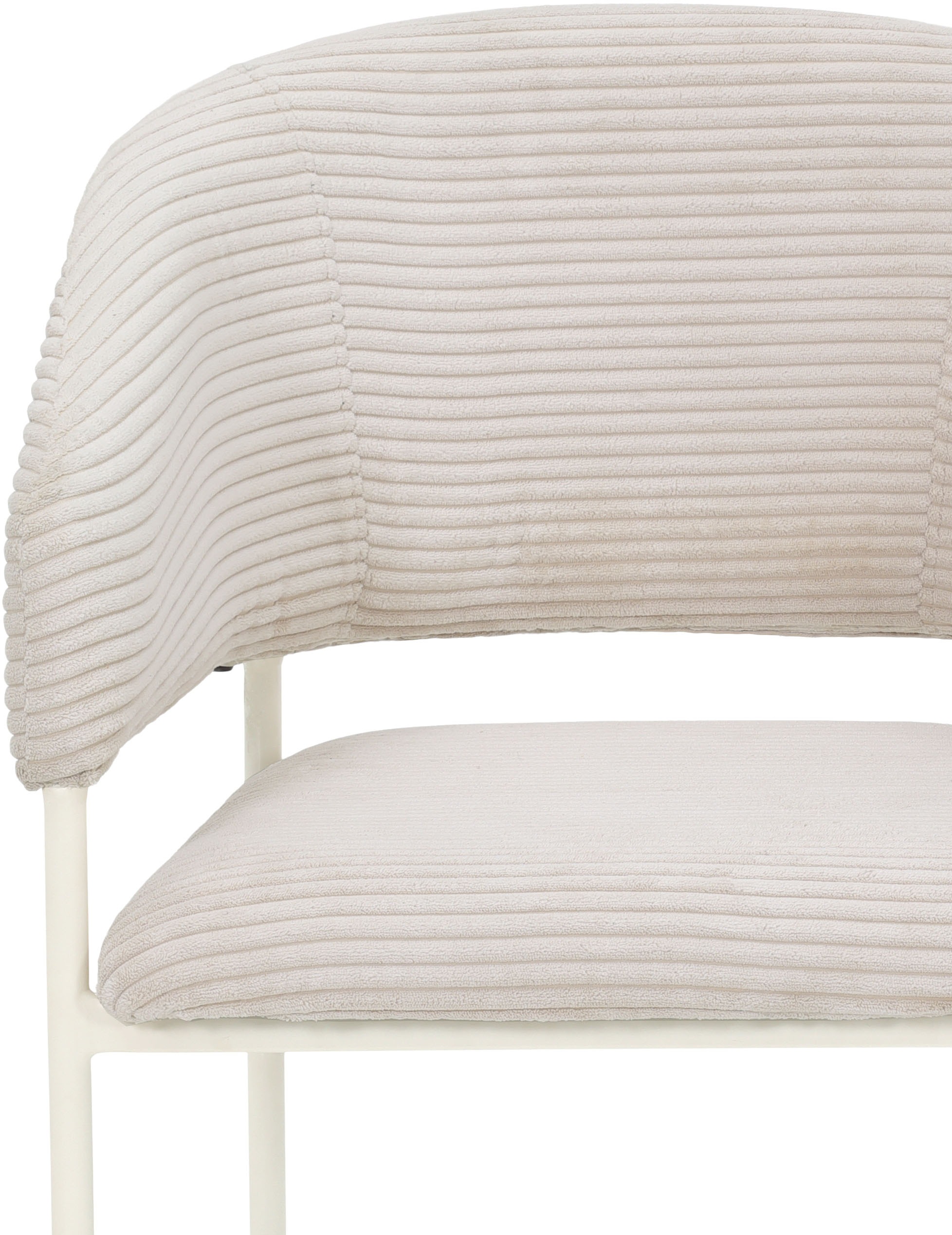 TOM TAILOR HOME Armlehnstuhl »EMBRACE ARMCHAIR«, (Set), 2 St., Breitcord, Esszimmerstuhl, mit Armlehnen, 4-Fußgestell, Rückenausschnitt