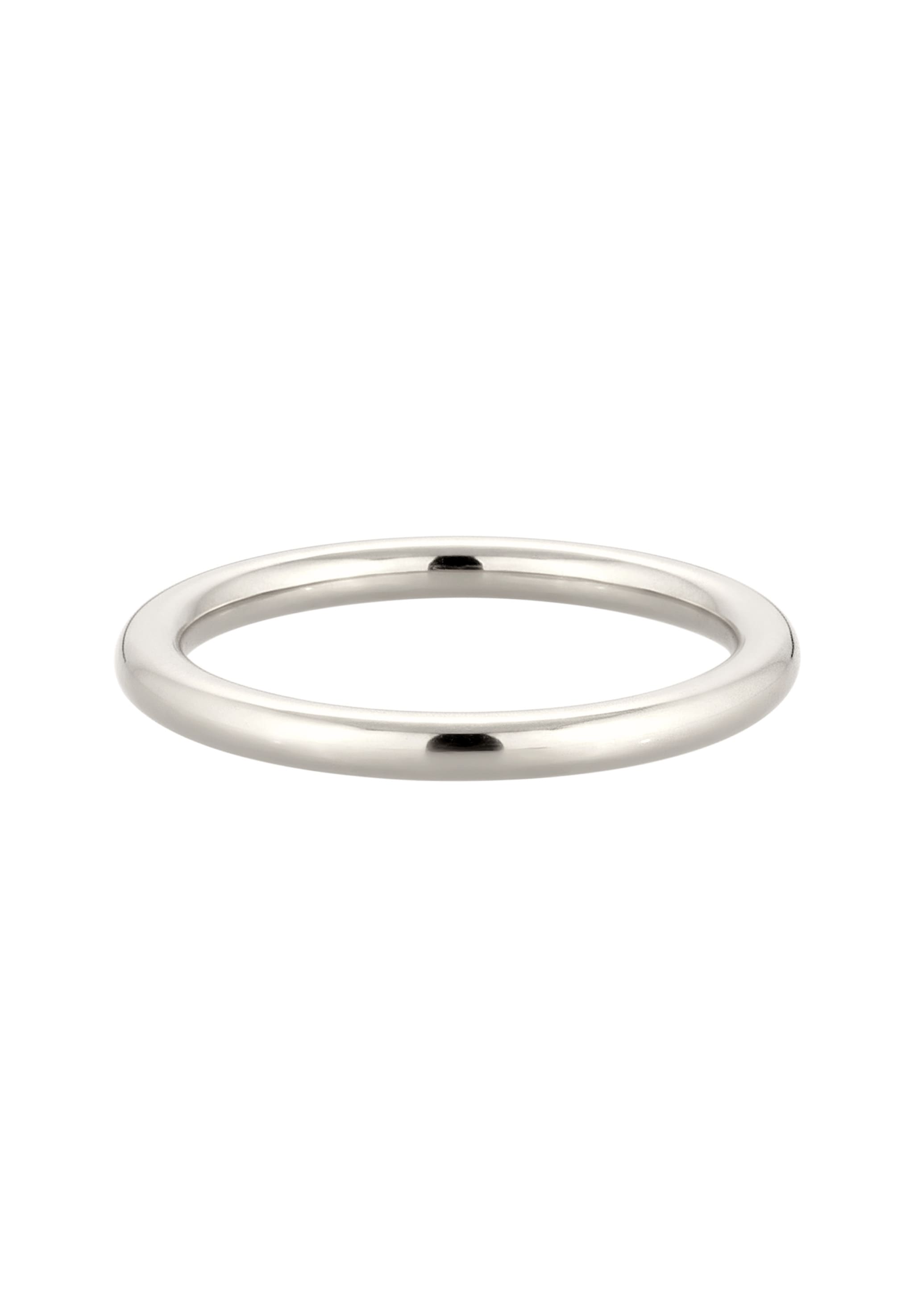 Elli Silberring »Ring Bandring mit Kristallen von Swarovski® Weiß 925 Sterling Silber«