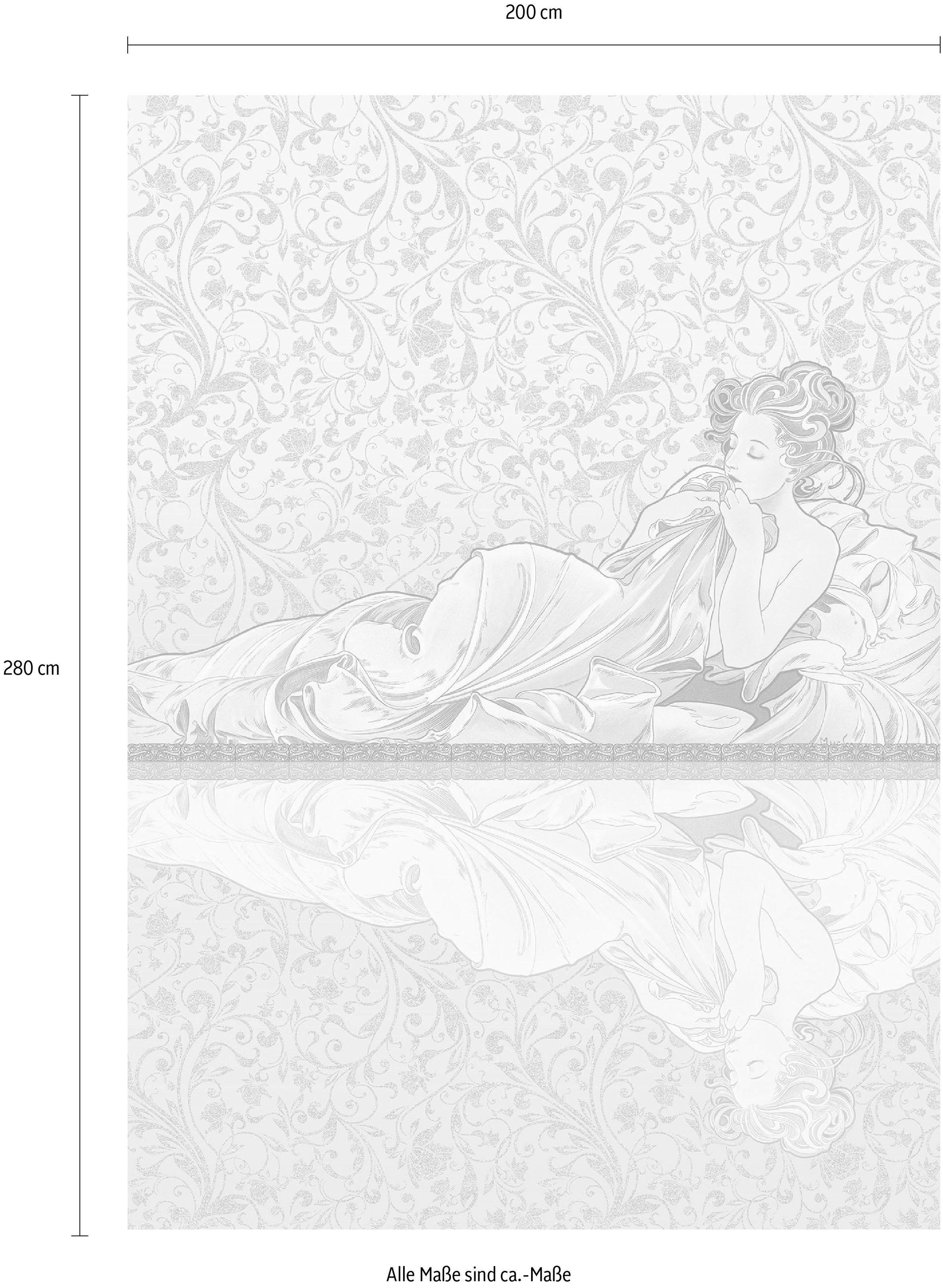 Komar Vliestapete »Digitaldruck Vlies - Réflexion - Größe 200 x 280 cm«, bedruckt, Wohnzimmer, Schlafzimmer