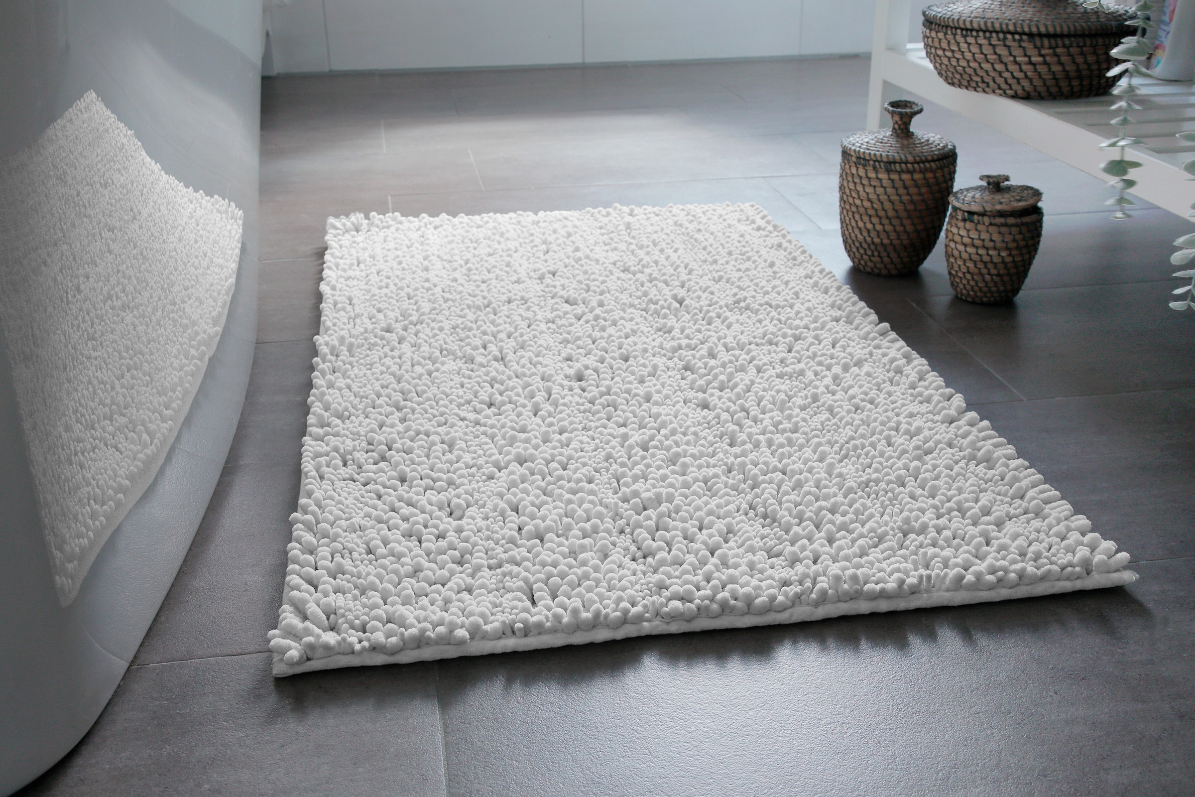 Wecon home Basics Badematte »Benno« Höhe 22 mm waschbar, rutschfest, sehr weich, strapazierfähig, Chenille, robust