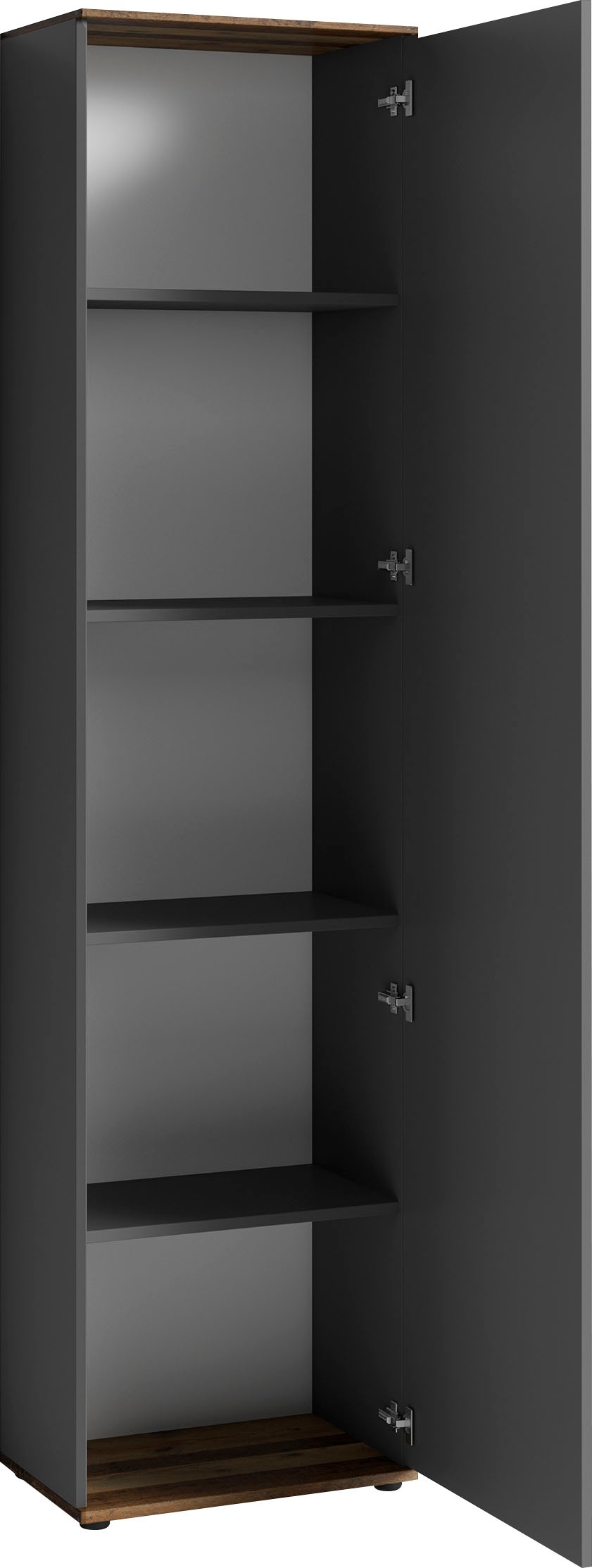 byLIVING Garderobenschrank »Jakob«, mit großem Spiegel, Breite 49 cm