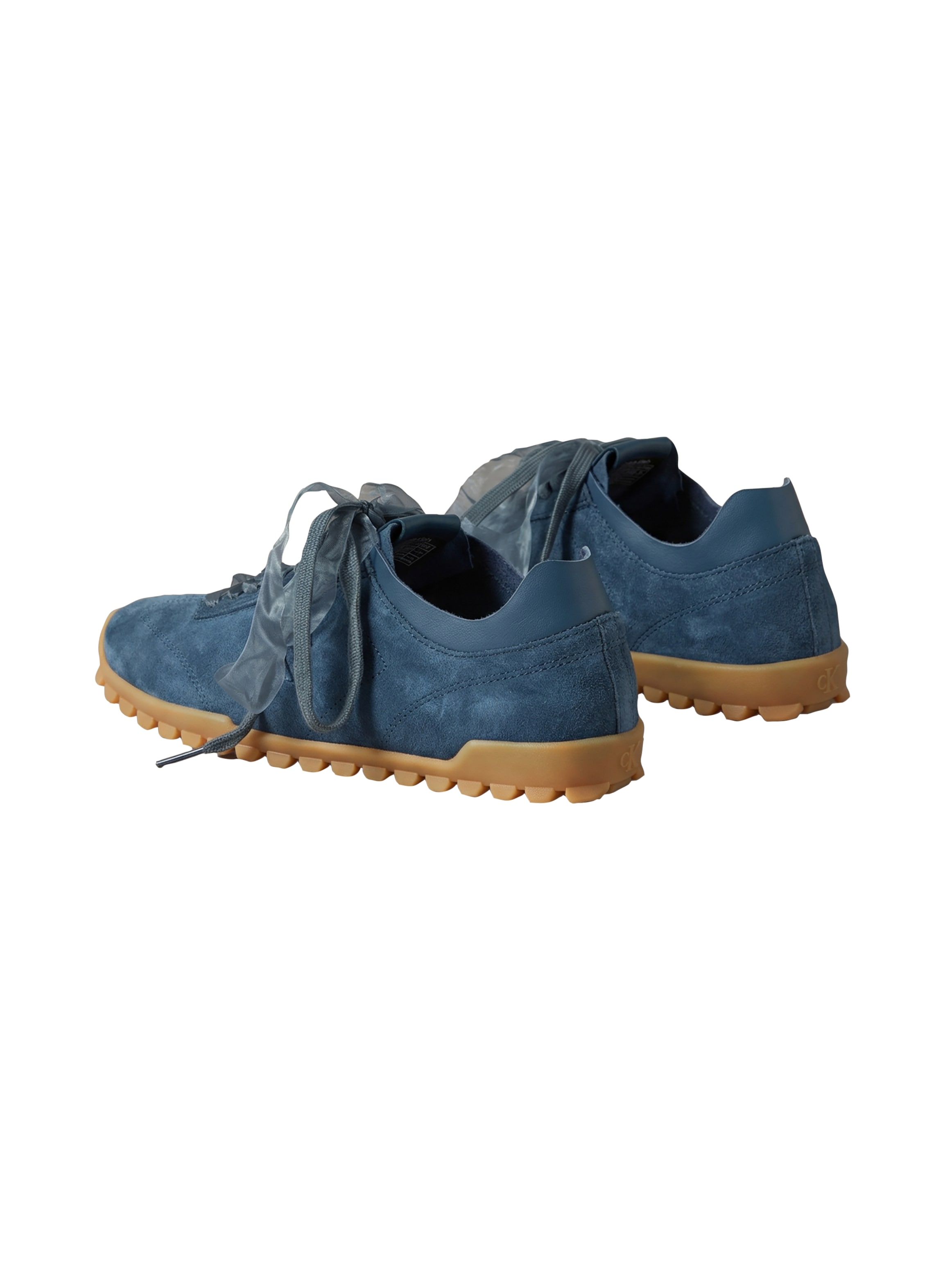 Calvin Klein Sneaker »LOW PROFILE RUN MG SUE DB LACES«  Trendy-Schnürschuh, Freizeitschuh mit zwei Schnürsenkelarten