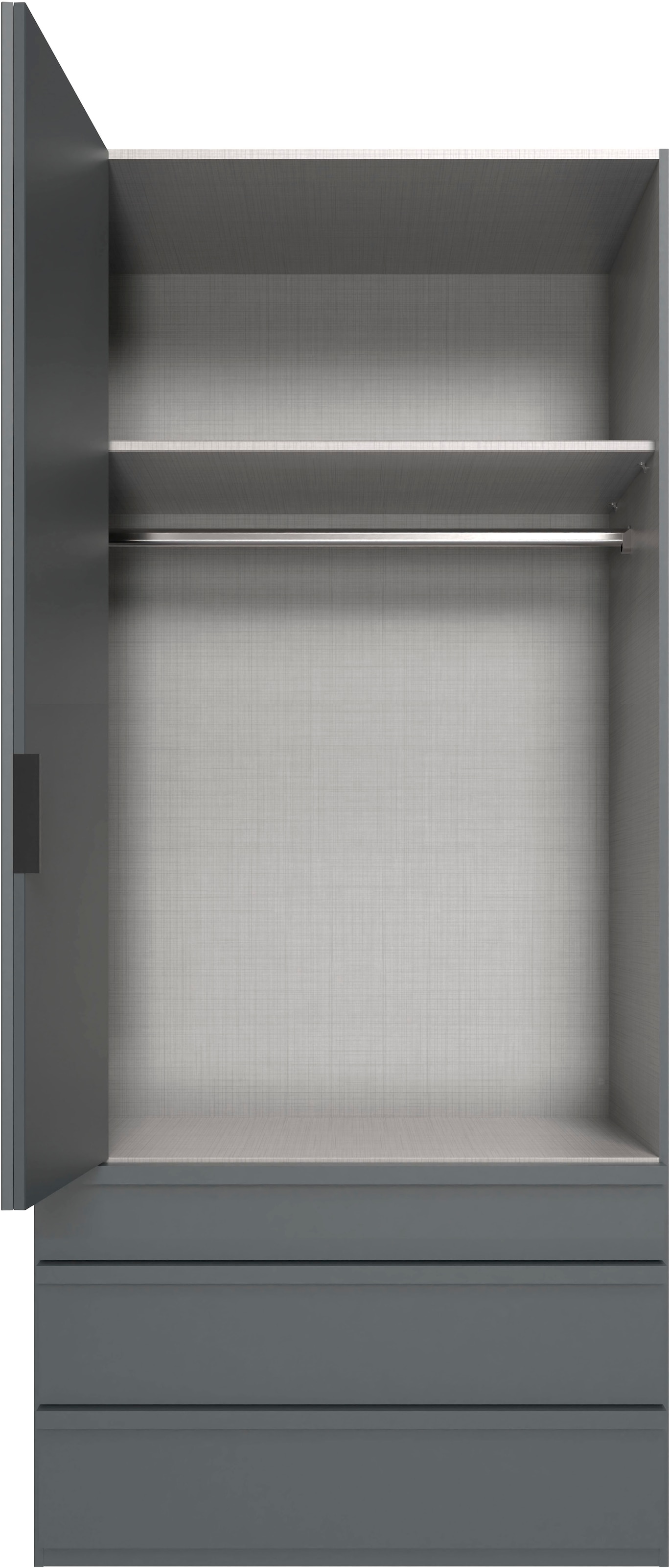Wimex Falttürenschrank »Oxford by fresh to go, in 3 Breiten und 2 Höhen, Made in Germany«, (mit Schubladen, wahlweise mit oder ohne Spiegel), mit hochwertigen Falttüren für den perfekten Überblick