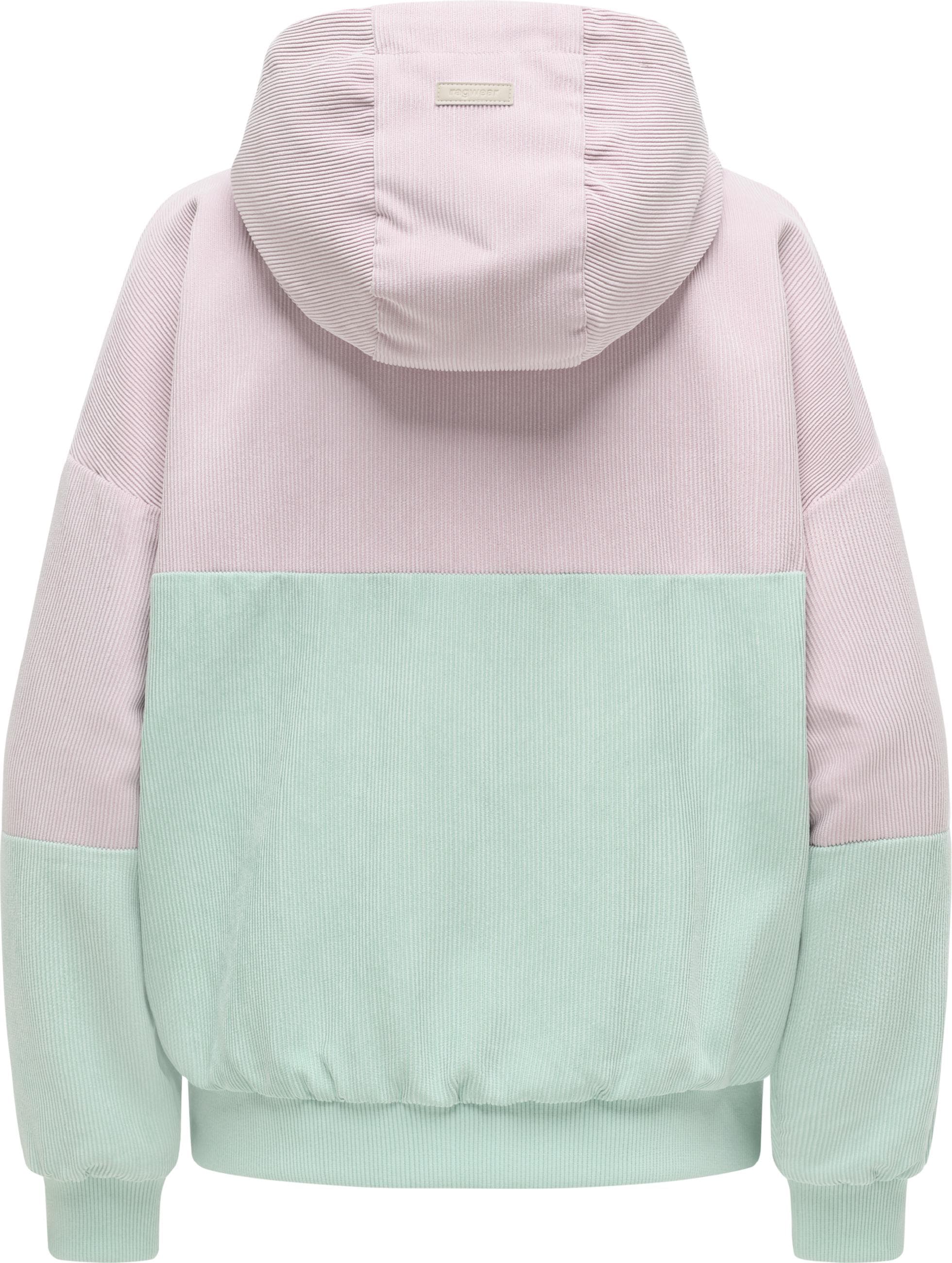 Ragwear Cordjacke »Cordjacke Queny Cordy« mit Kapuze Jacke in Feinkord-Optik mit verstellbarer Kapuze