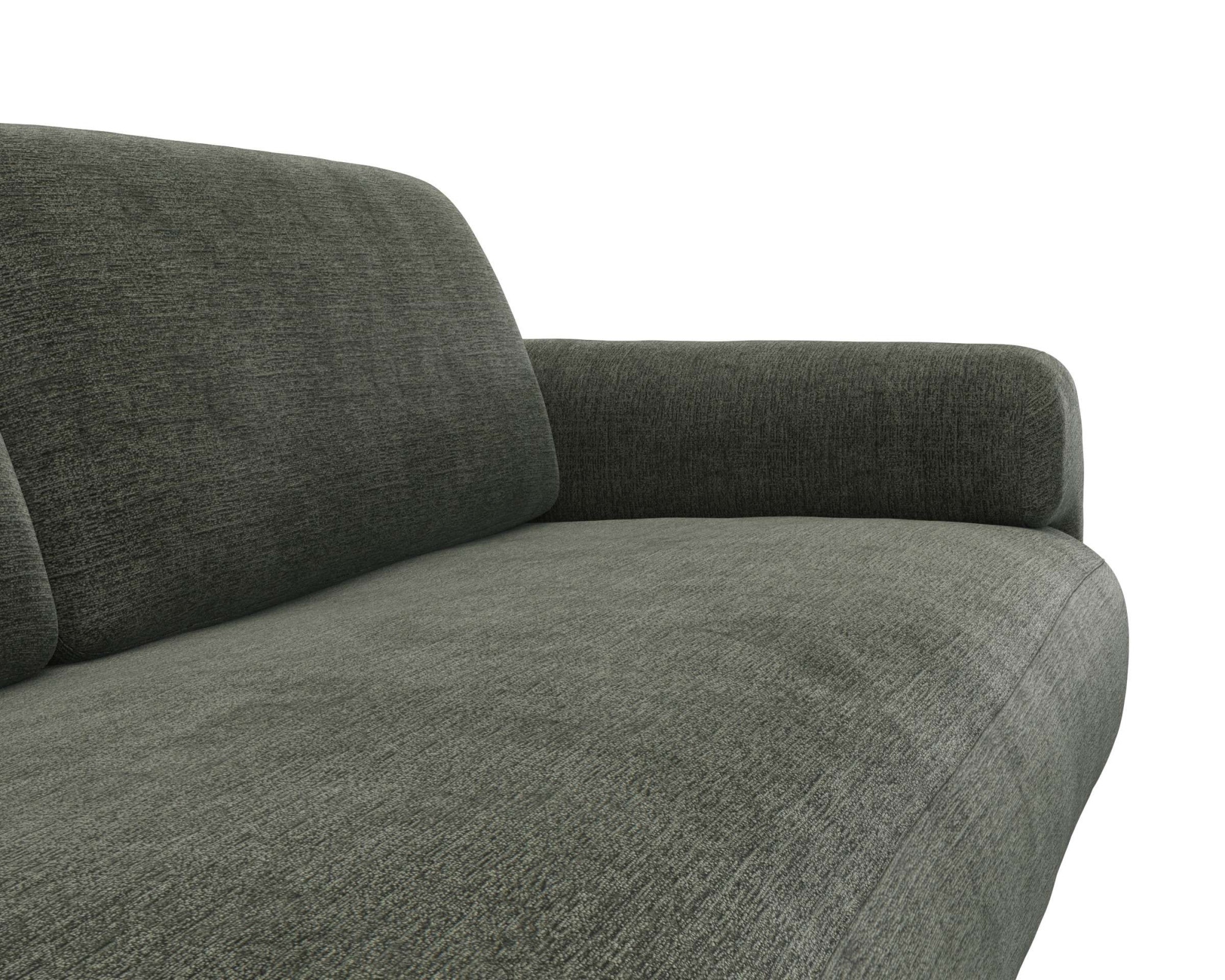 FLEXLUX 2,5-Sitzer »Molino Designsofa, Polstersofa, Einzelsofa, Couch«, Kaltschaum & Stahl-Wellen für erstklassigen Sitzkomfort, Füsse Schwarz