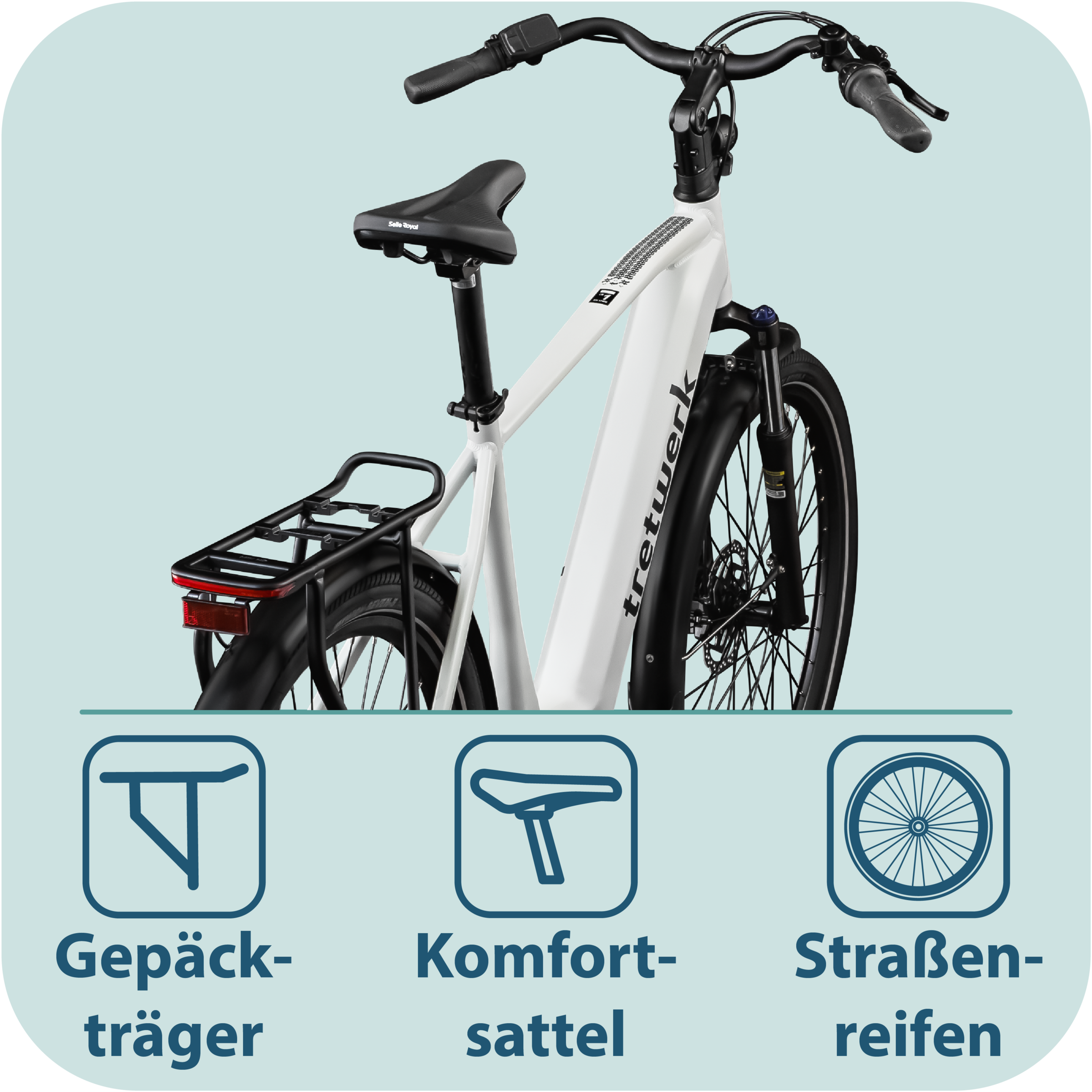 Tretwerk »Amber Nexus« 7 Gang Nabenschaltung Mittelmotor 250 W