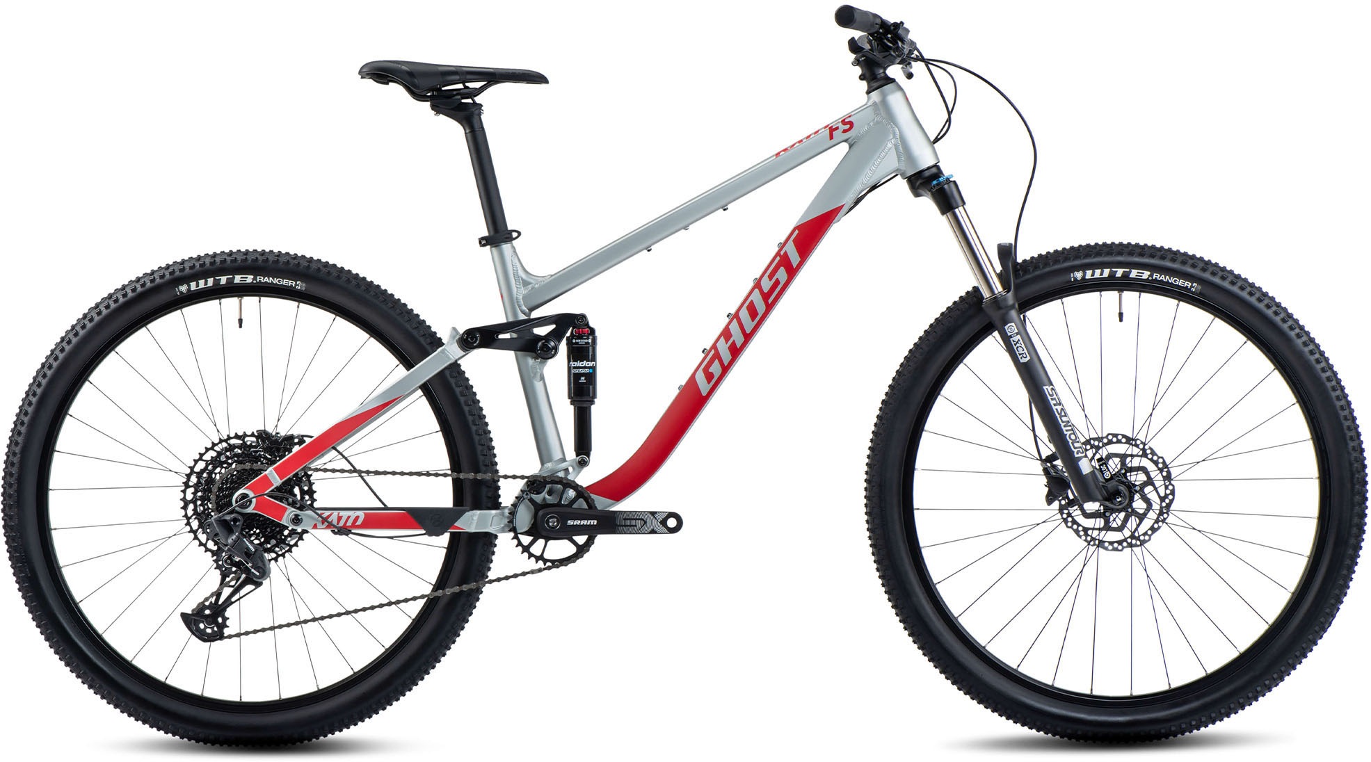 Ghost Mountainbike »Kato FS Base AL« 12 Gang SRAM SX Eagle Schaltwerk Kettenschaltung für Damen und Herren in grau, Größe 29 Zoll (73,66 cm)