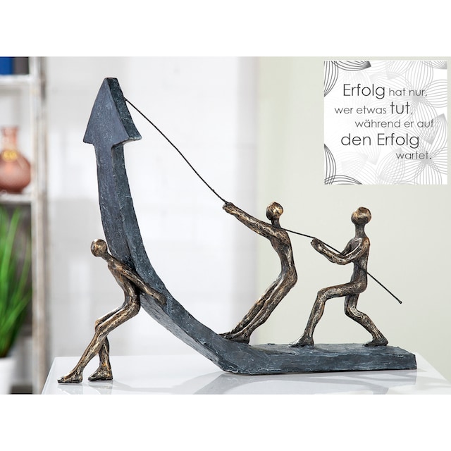 Casablanca by Gilde Dekofigur »Skulptur Success, bronzefarben/grau«, (1 St.),  Dekoobjekt, Höhe 29 cm, Wohnzimmer kaufen im OTTO Online Shop