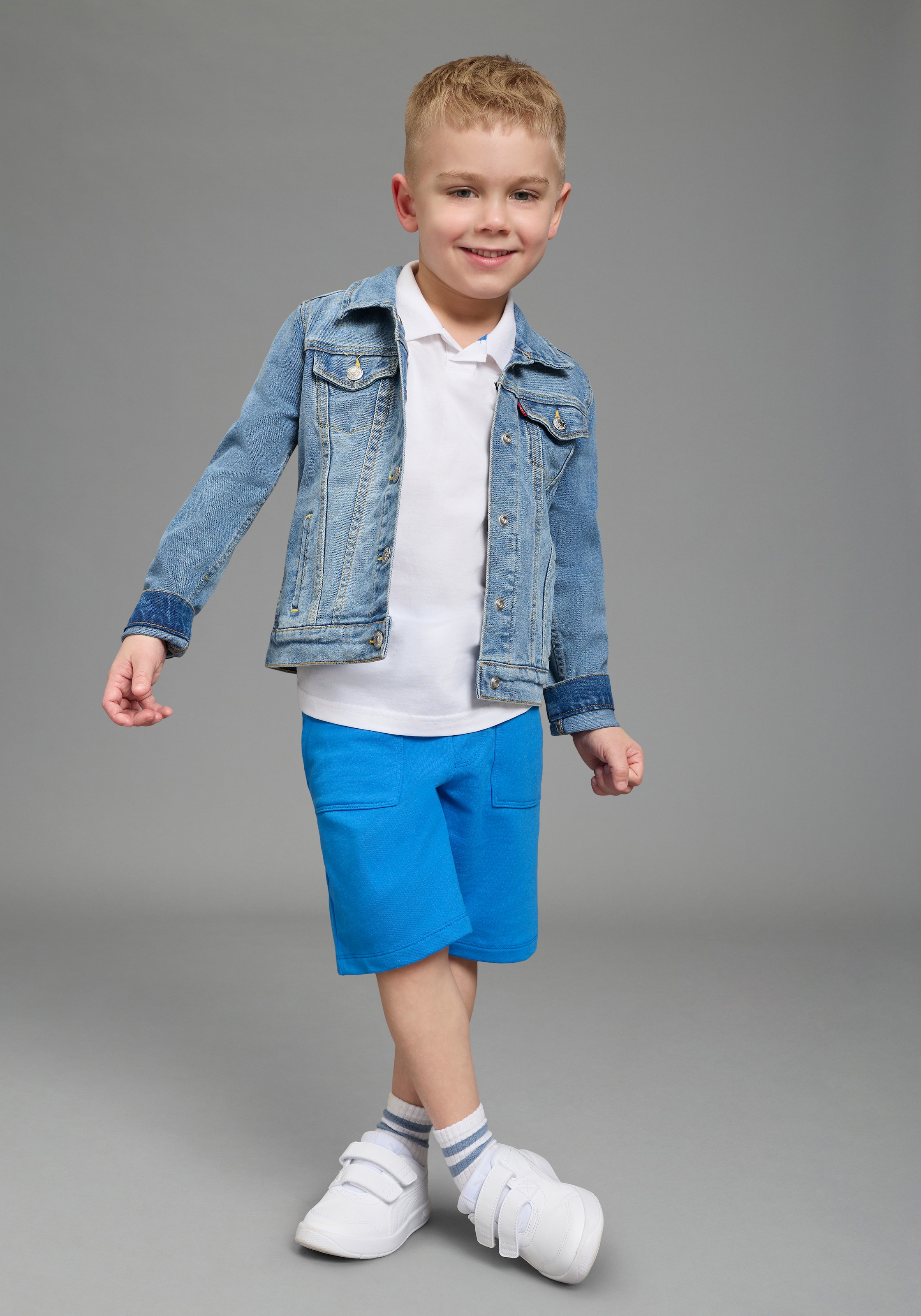 KIDSWORLD Sweatshorts »2er Pack Sweatbermudas«  für Jungen, gerade Beinform, sportlicher Stil