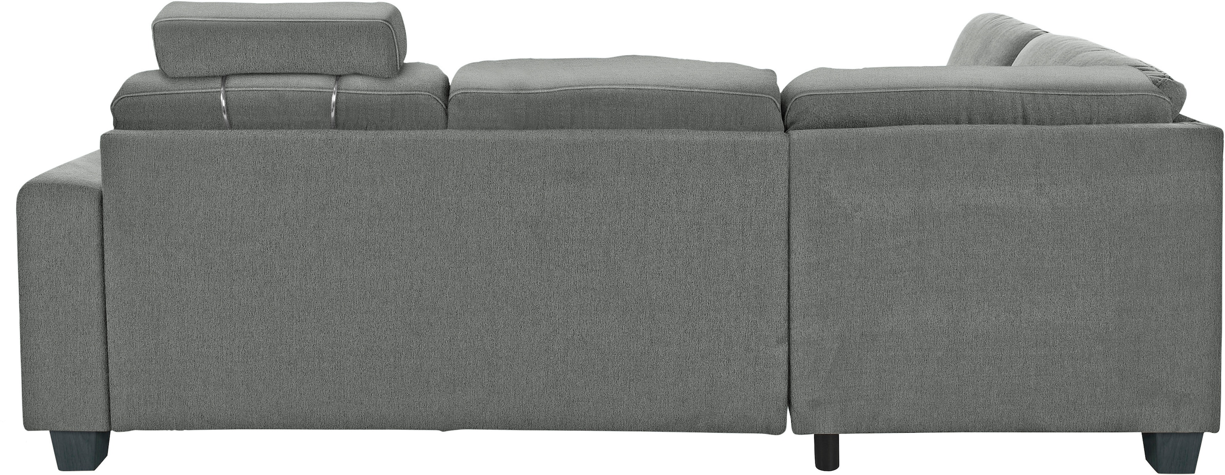 TRENDMANUFAKTUR Ecksofa »Chamber, zeitlos & elegant, bequem, L-Form« inklusive einer Kopfstütze, wahlweise Schlaffunktion, B/T 203/245cm