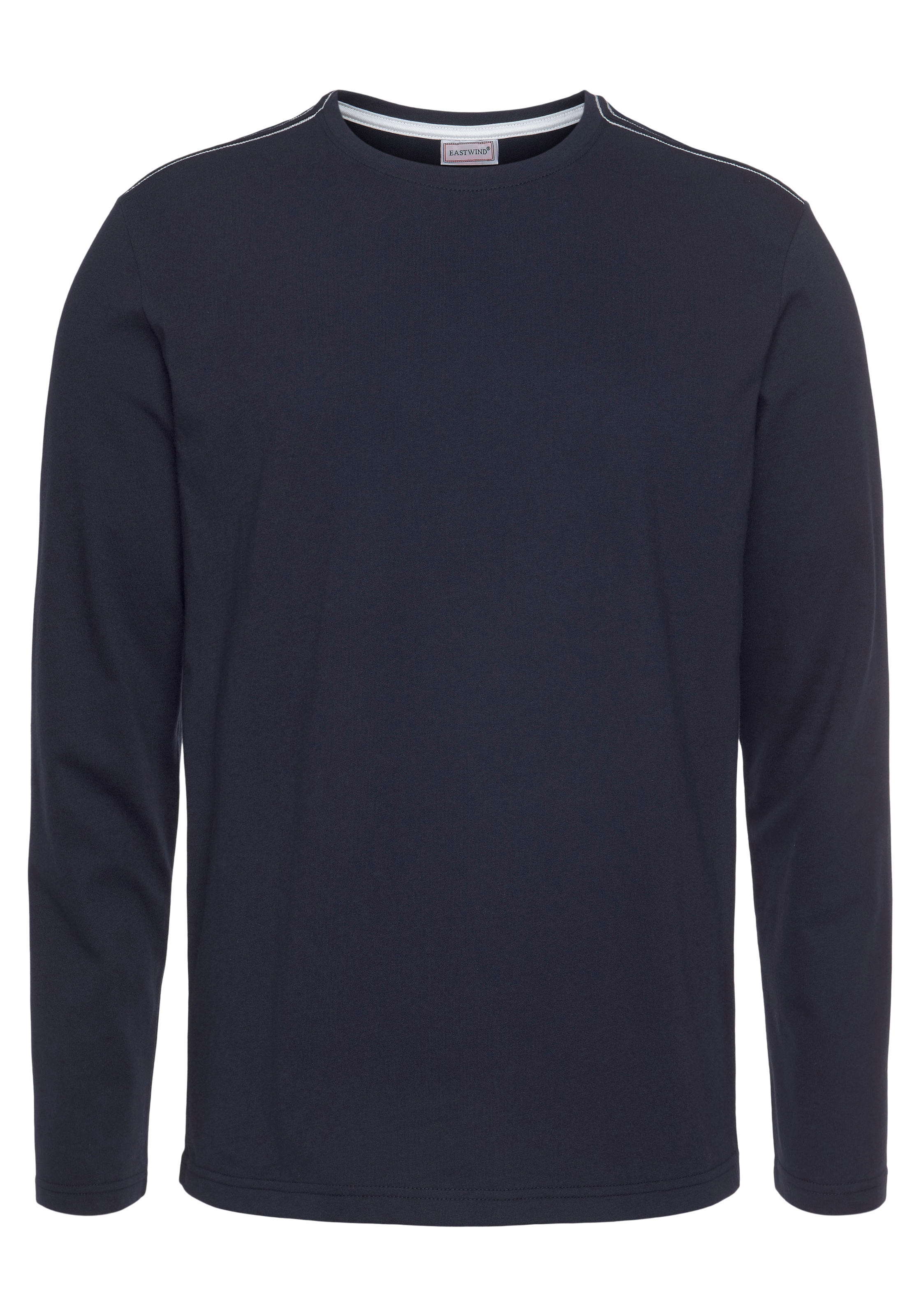 Eastwind Langarmshirt, (3er-Pack), Langarm, Basic-Stil, Rundhals-Ausschnitt, aus 100% Baumwolle