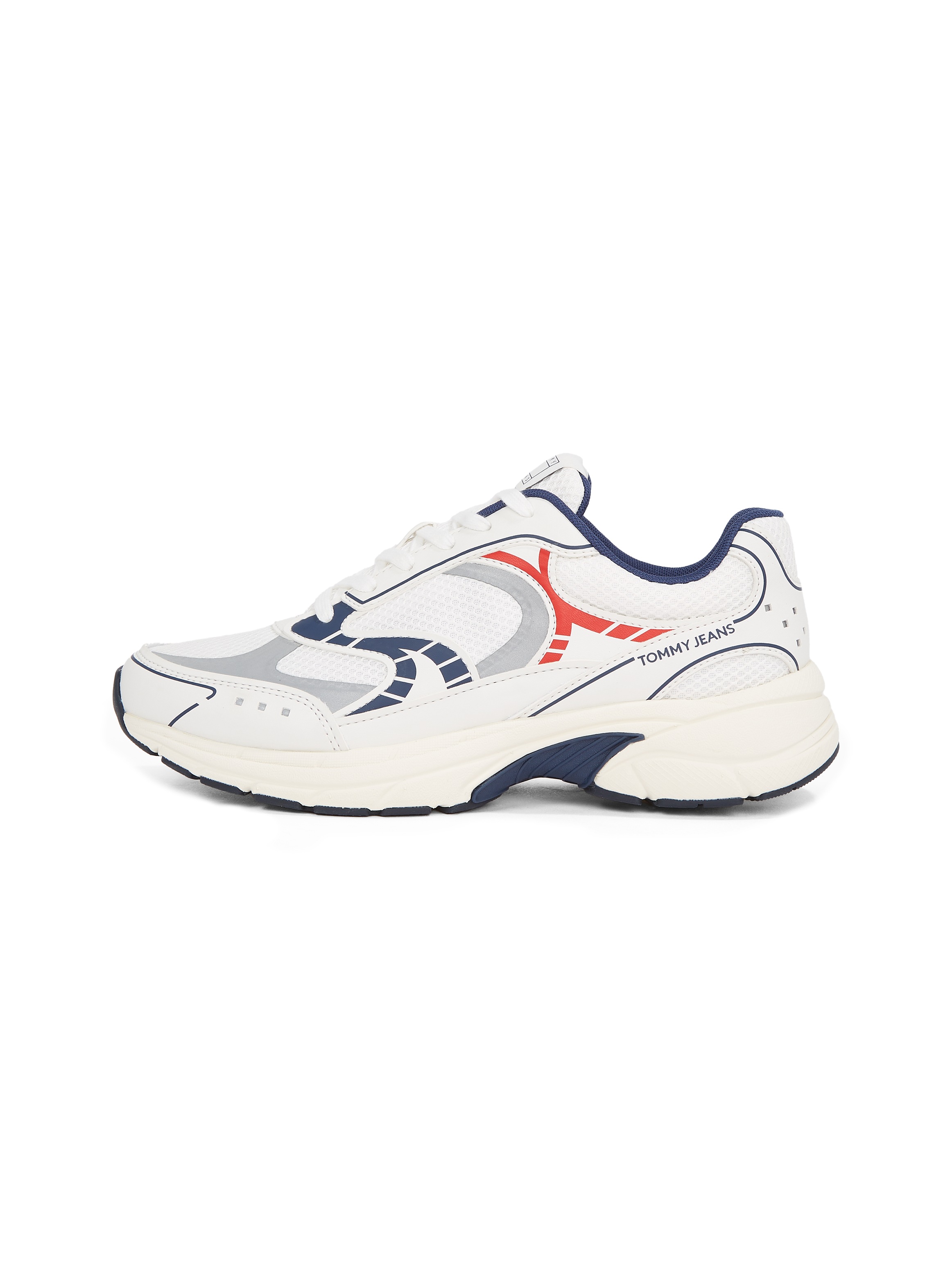 Tommy Jeans Sneaker »ARCHIVE'25«, Freizeitschuh, Halbschuh, Schnürschuh mit Kontrastbesätzen