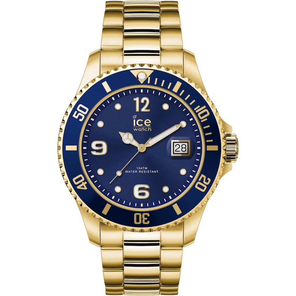 ice-watch Quarzuhr »ICE steel - Gold blue - Large - 3H, 16762«