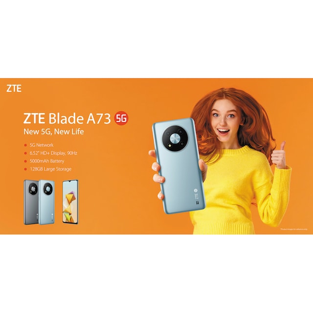 ZTE Smartphone »Blade A73 5G«, grau, 16,56 cm/6,52 Zoll, 128 GB  Speicherplatz, 50 MP Kamera jetzt im OTTO Online Shop