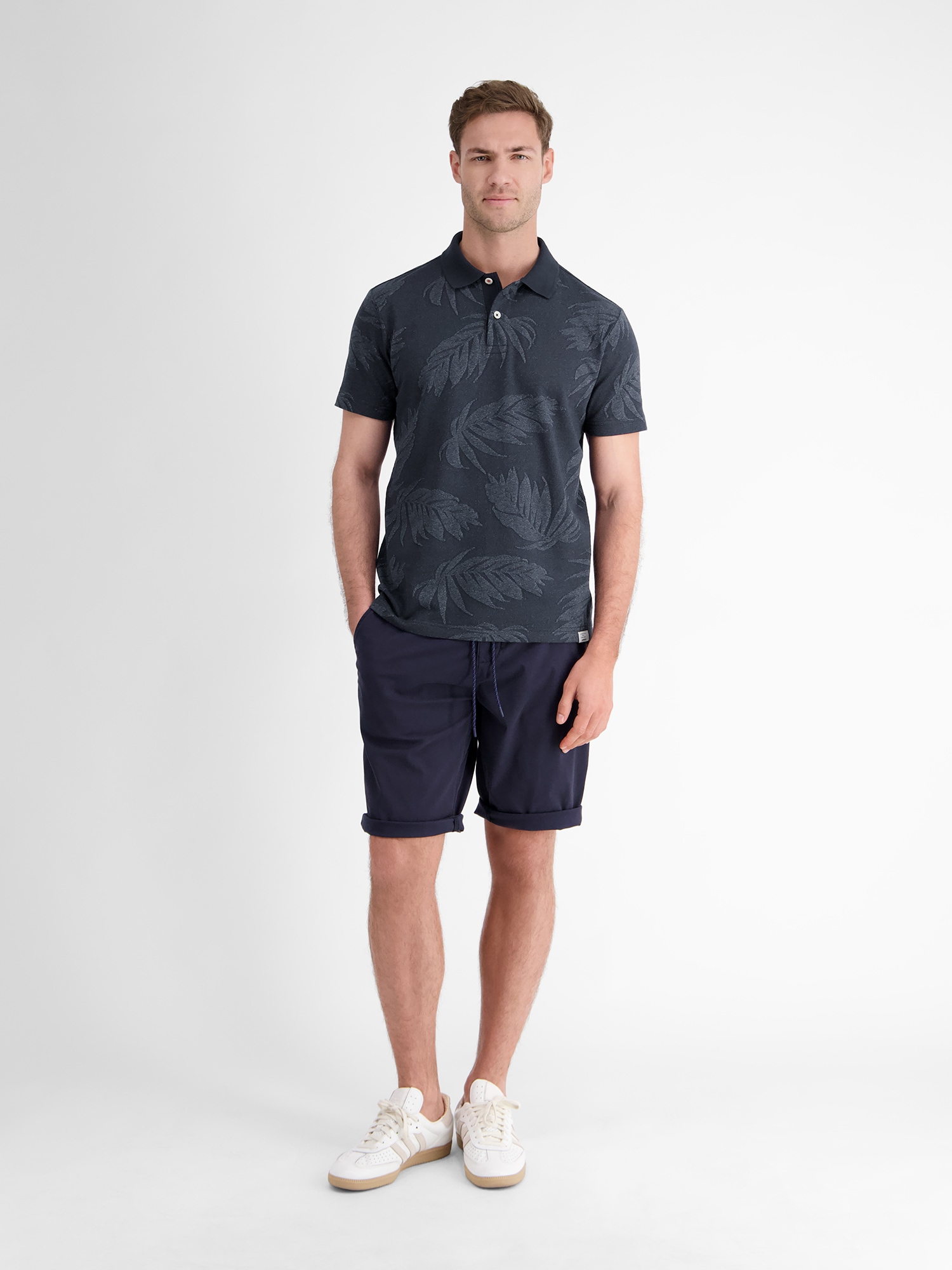 LERROS Poloshirt »LERROS Jacquard Poloshirt für Herren«