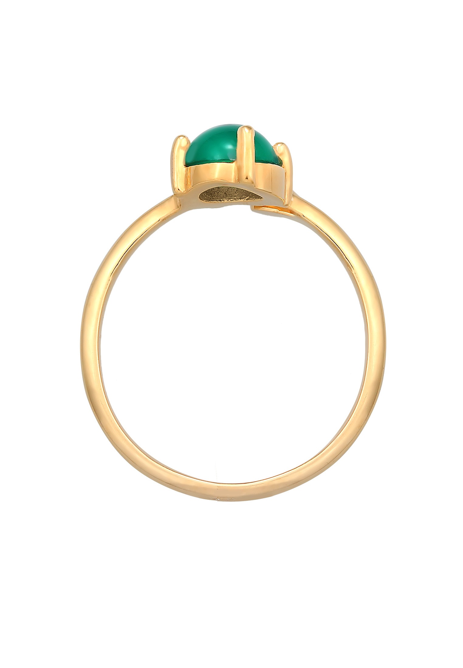 Elli Premium Silberring »Ring Achat verstellbar offen 925 Silber«