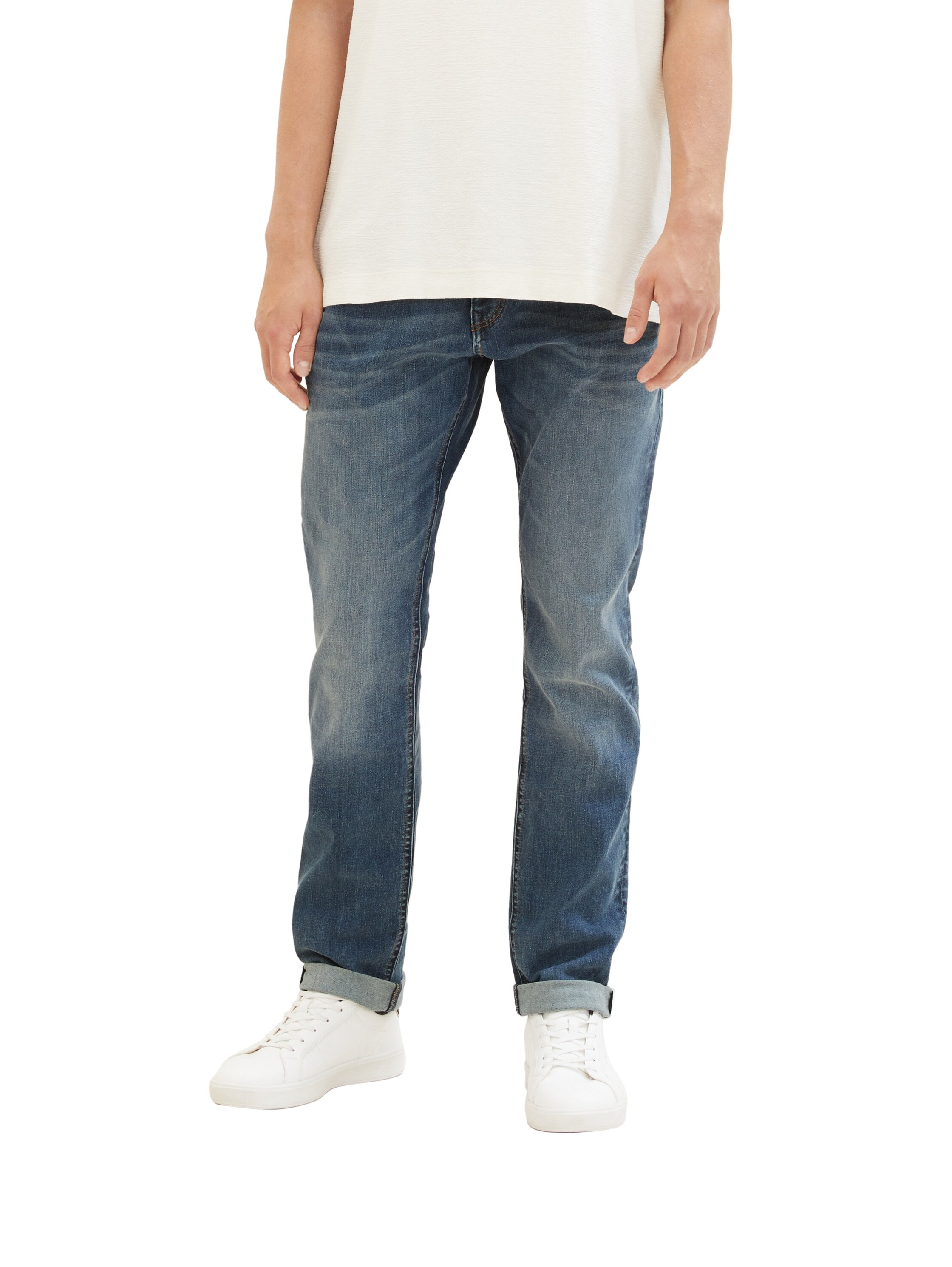5-Pocket-Jeans »AEDAN Straight«, mit Kontrastnähten und Stretch-Anteil