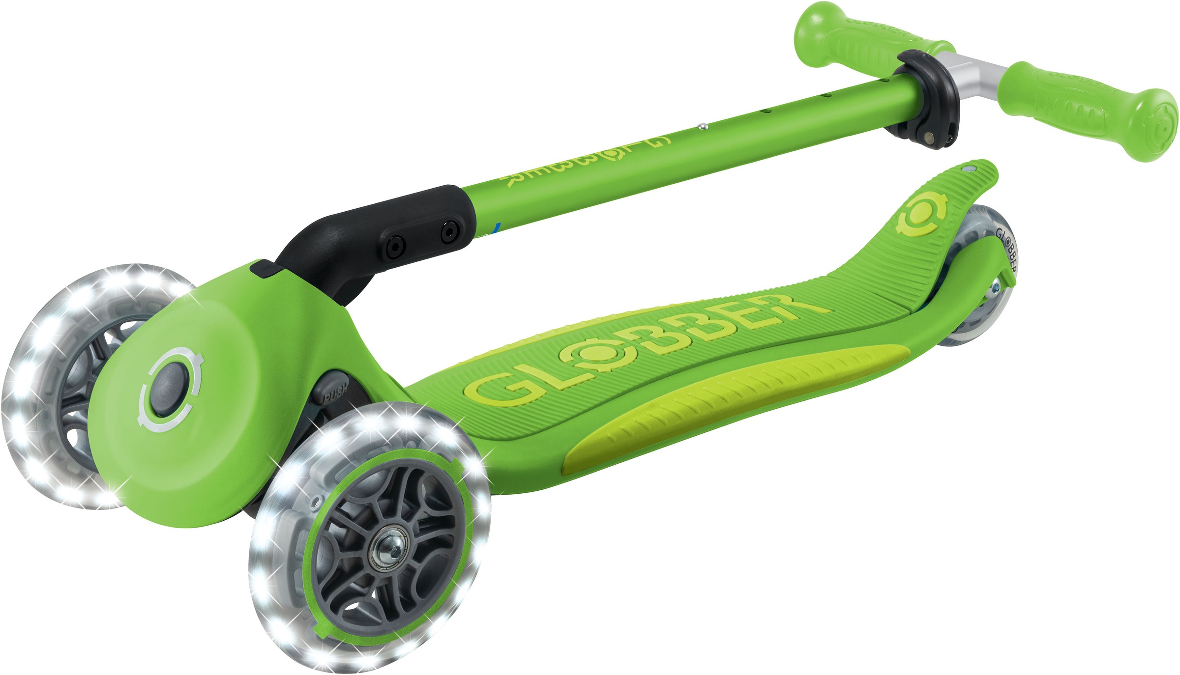 Globber Tretroller »ELITE LIGHTS, mit Leuchtrollen«