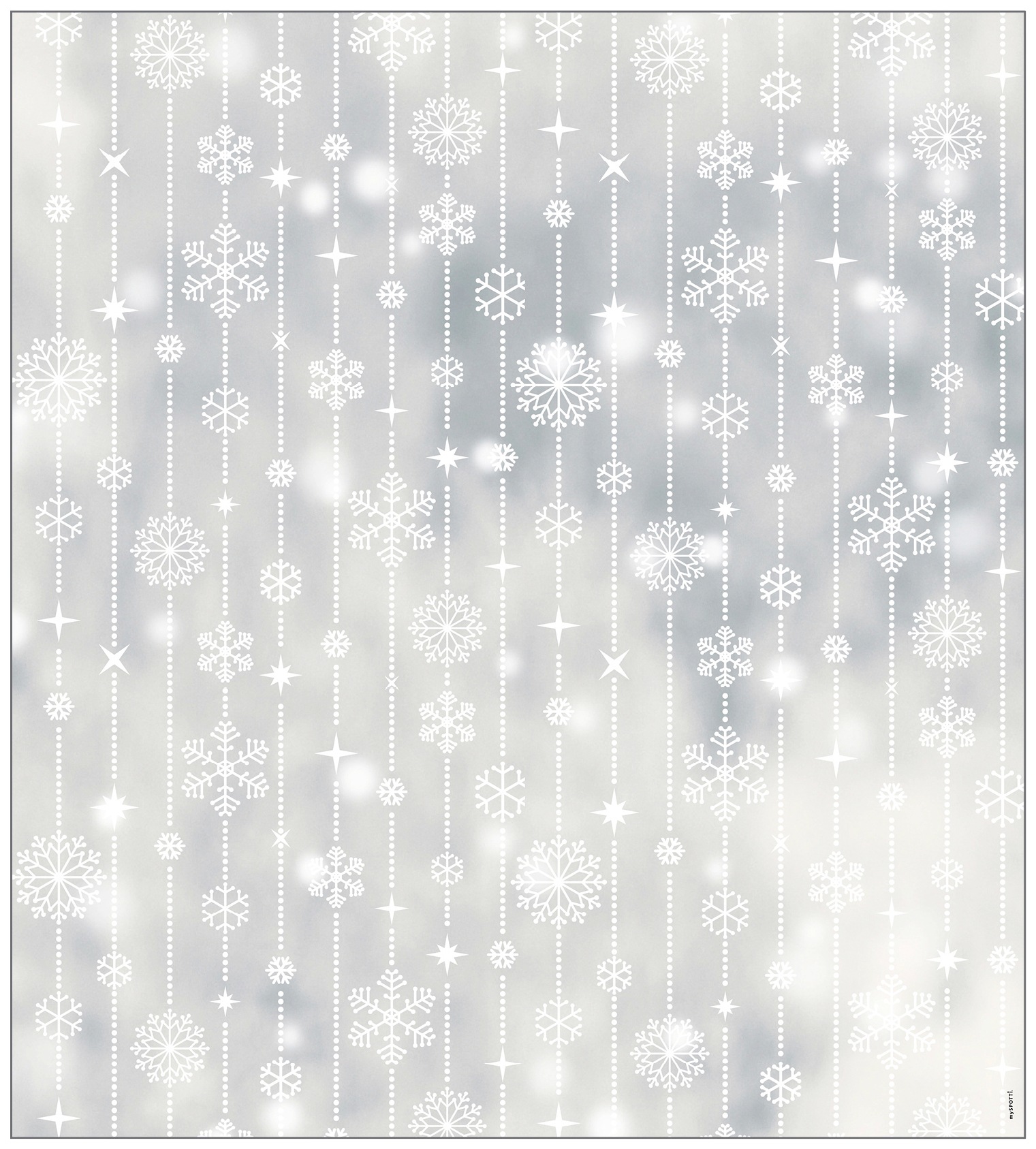 MySpotti Fensterfolie »Look Schneeflocken white«, halbtransparent, glattstatisch haftend, 90 x 100 cm, statisch haftend