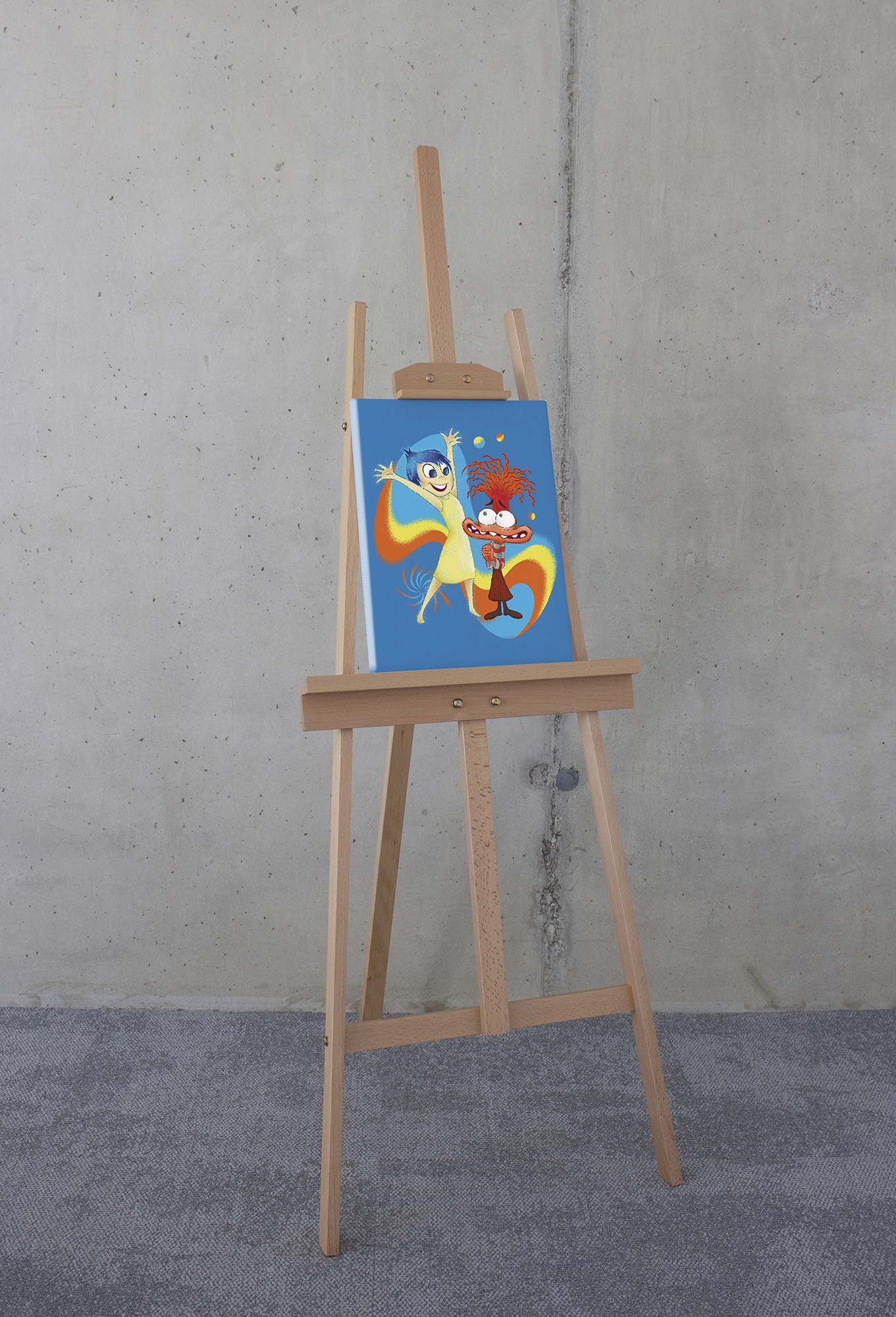 Komar Leinwandbild »Disney and Pixar Inside Out Think Positive«, Disney, (1 St.), 30 x 40 cm (Breite x Höhe) - Kinderzimmer, Dekoration