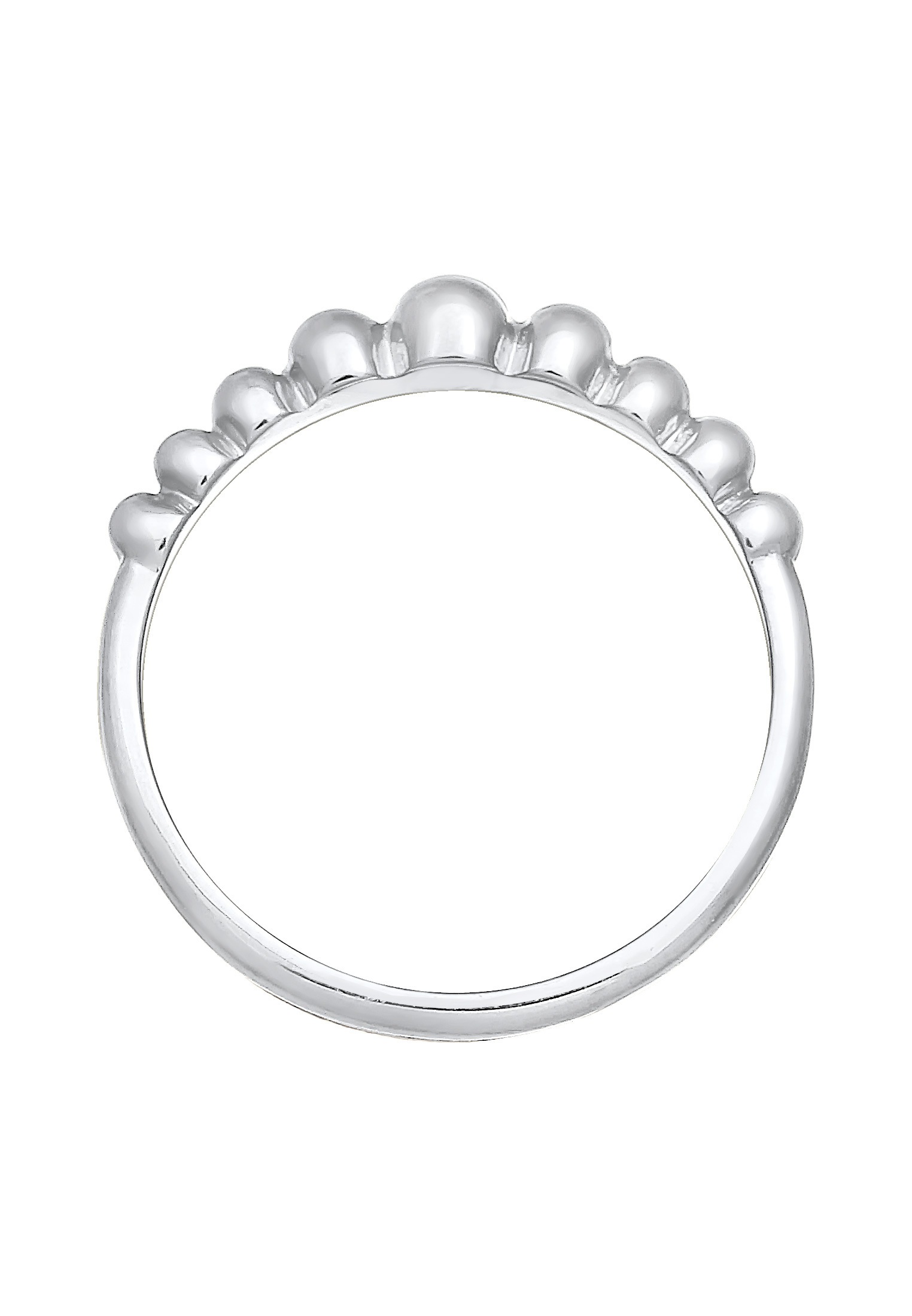 Elli Silberring »Ring Stapelring Kugel Dots Optik 925er Silber«