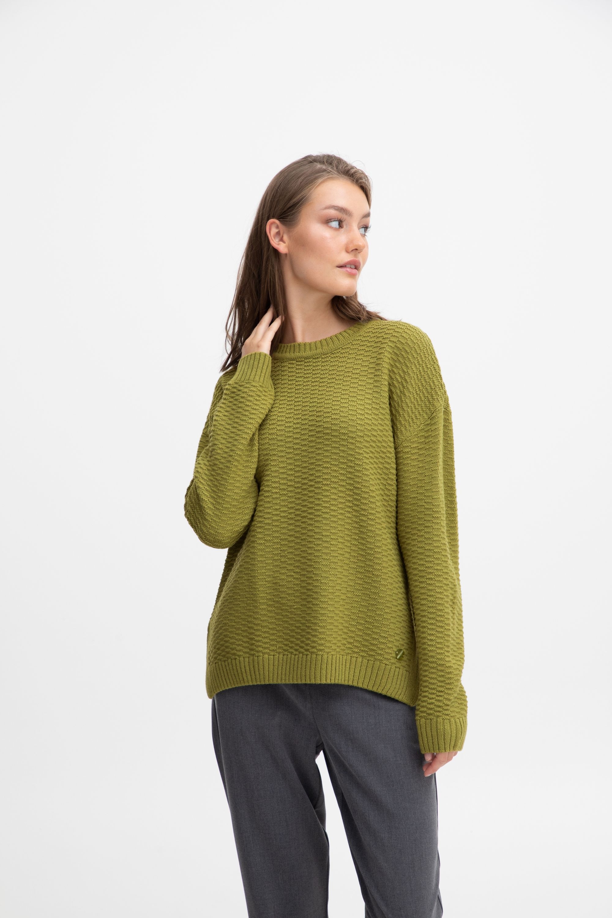 OXMO Strickfleece-Pullover »Strickpullover OXMilla«