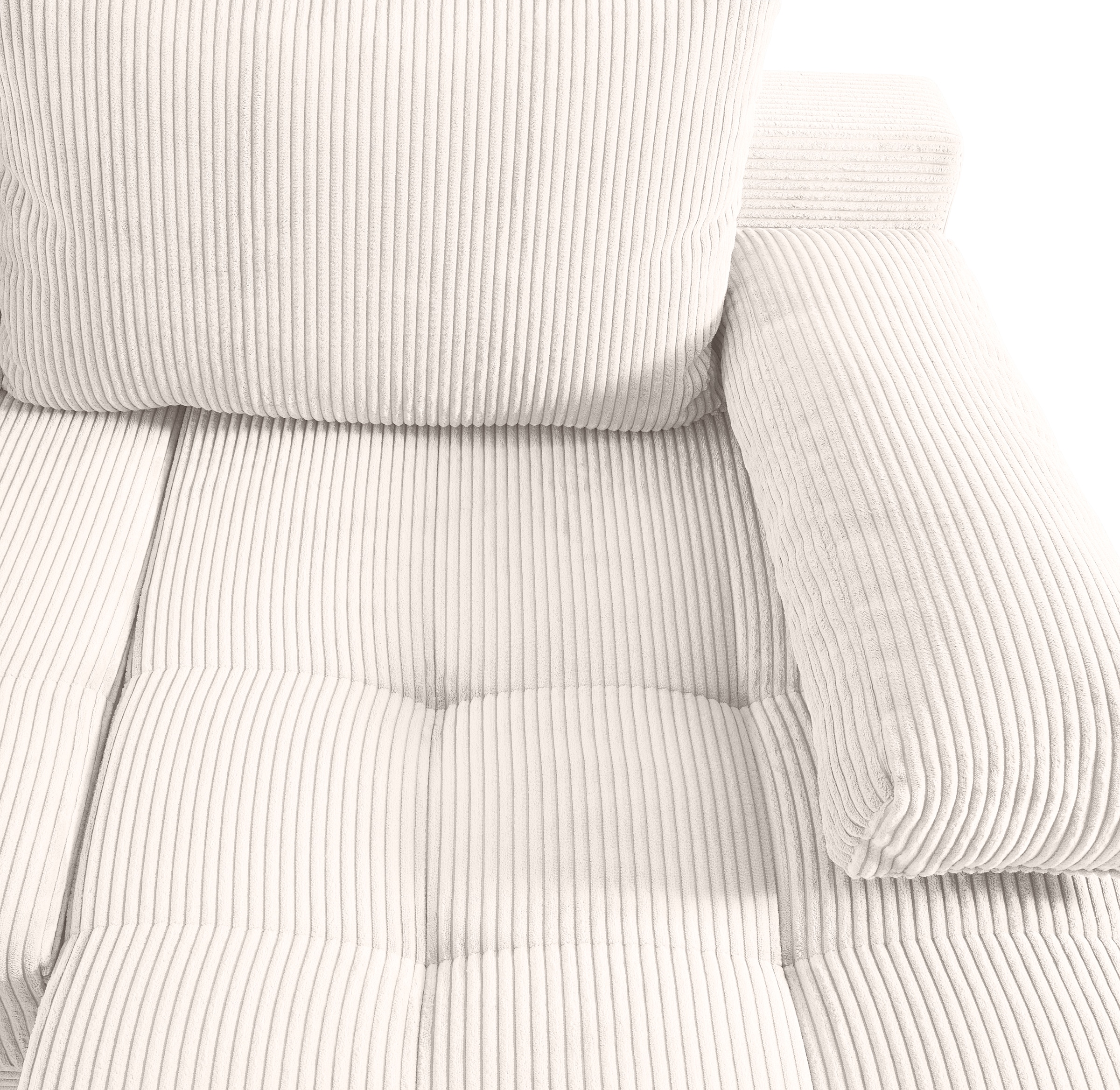COLLECTION AB Wohnlandschaft »Josy, U-Form, Schlafsofa mit Bettkasten«, (Cord-/Mix), flexible Recamiere, Breite: 269cm, inklusive Rückenkissen, Cord