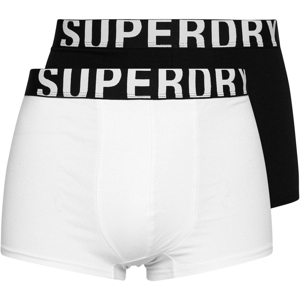 Superdry Boxer »TRUNK DUAL LOGO DOUBLE PACK«, (Packung, 2er-Pack)