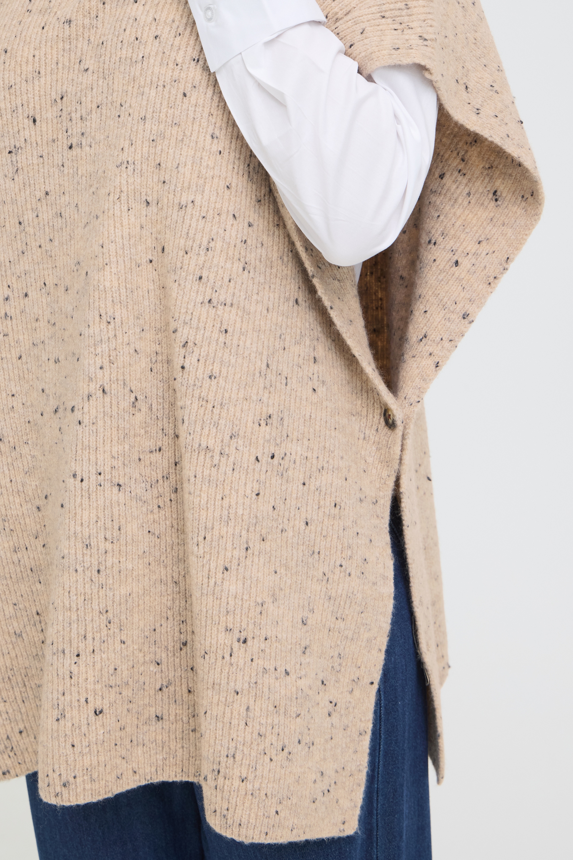 fransa Strickponcho »Damen Poncho FRNANNA«