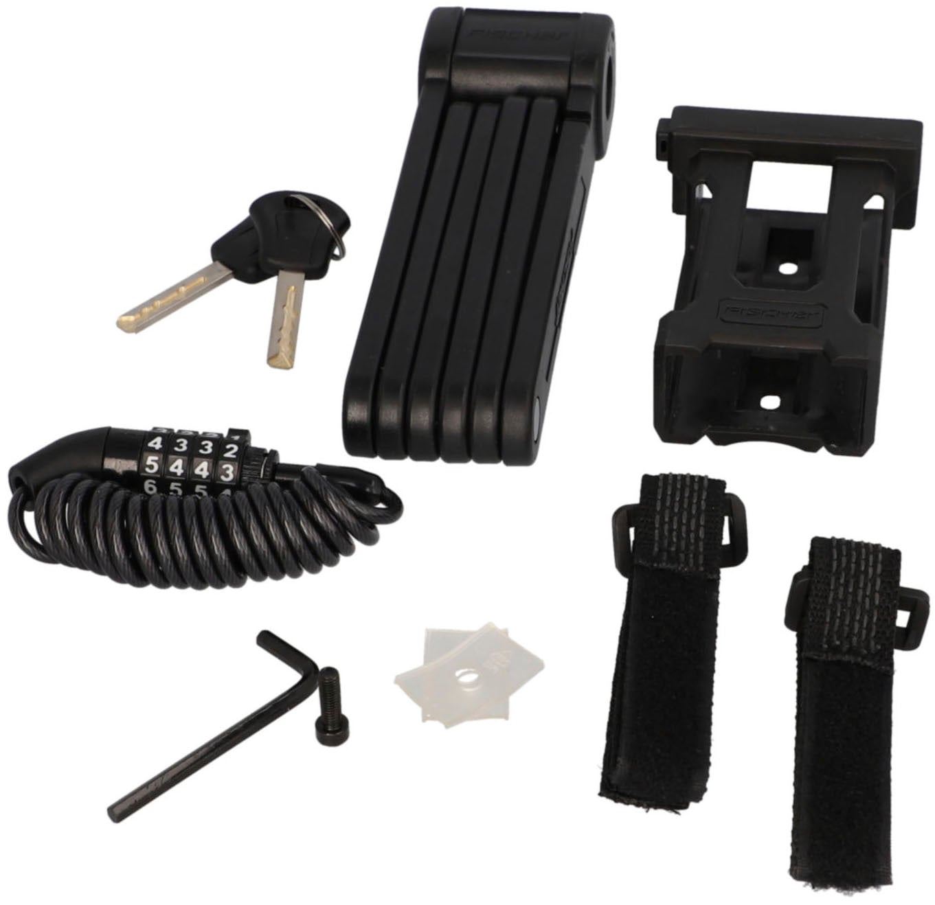 FISCHER Fahrrad Faltschloss »TWIN FK85/8« 2 Stk. tlg.