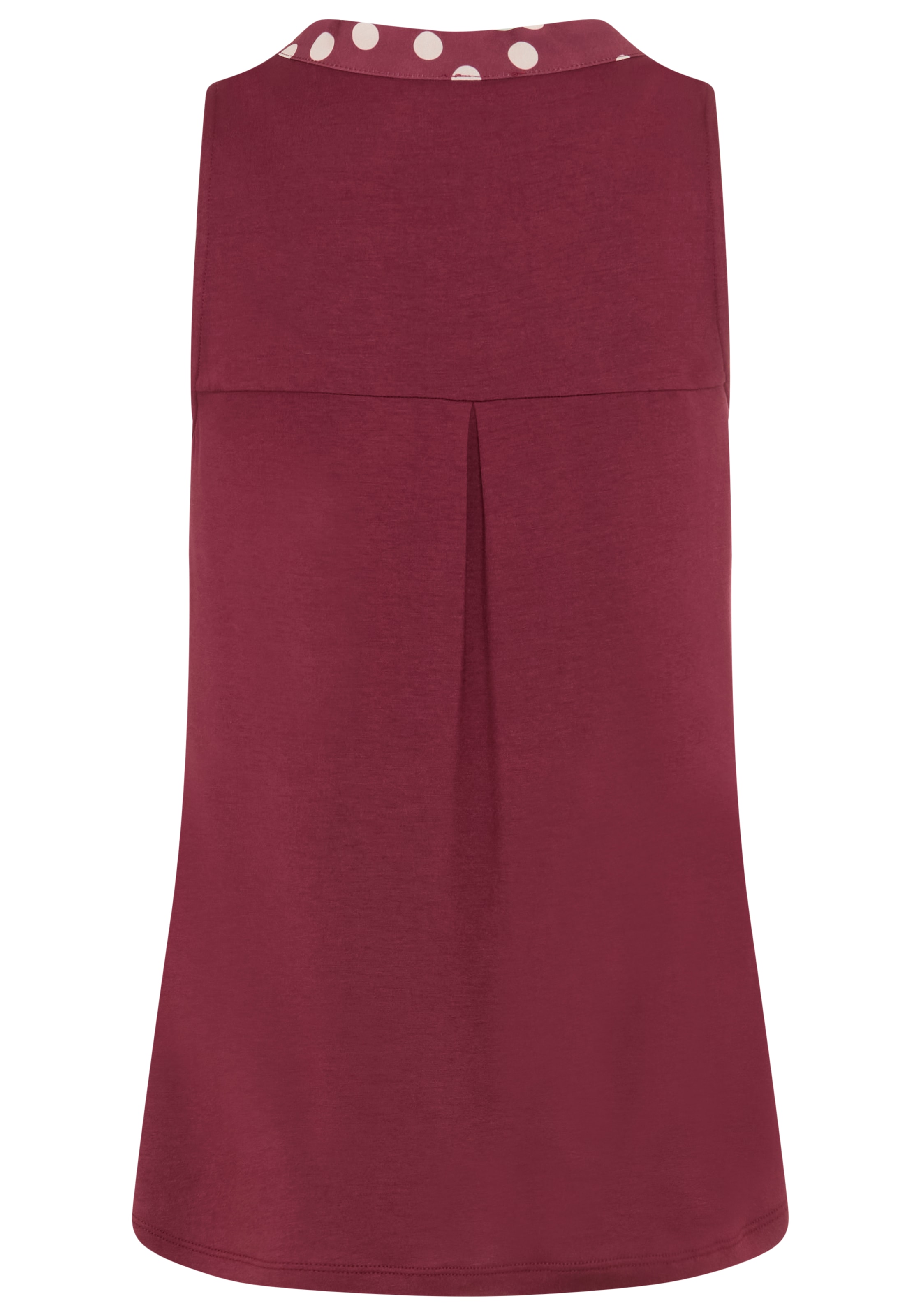 Laura Scott Blusentop figurnah, ohne Ärmel, aus Jersey- und Crêpe-Qualität, gemustert