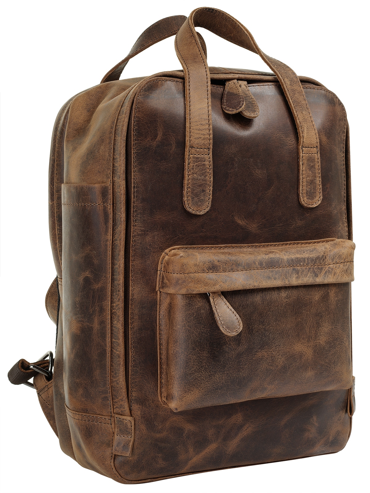 Bagan Laptoprucksack, echt Leder