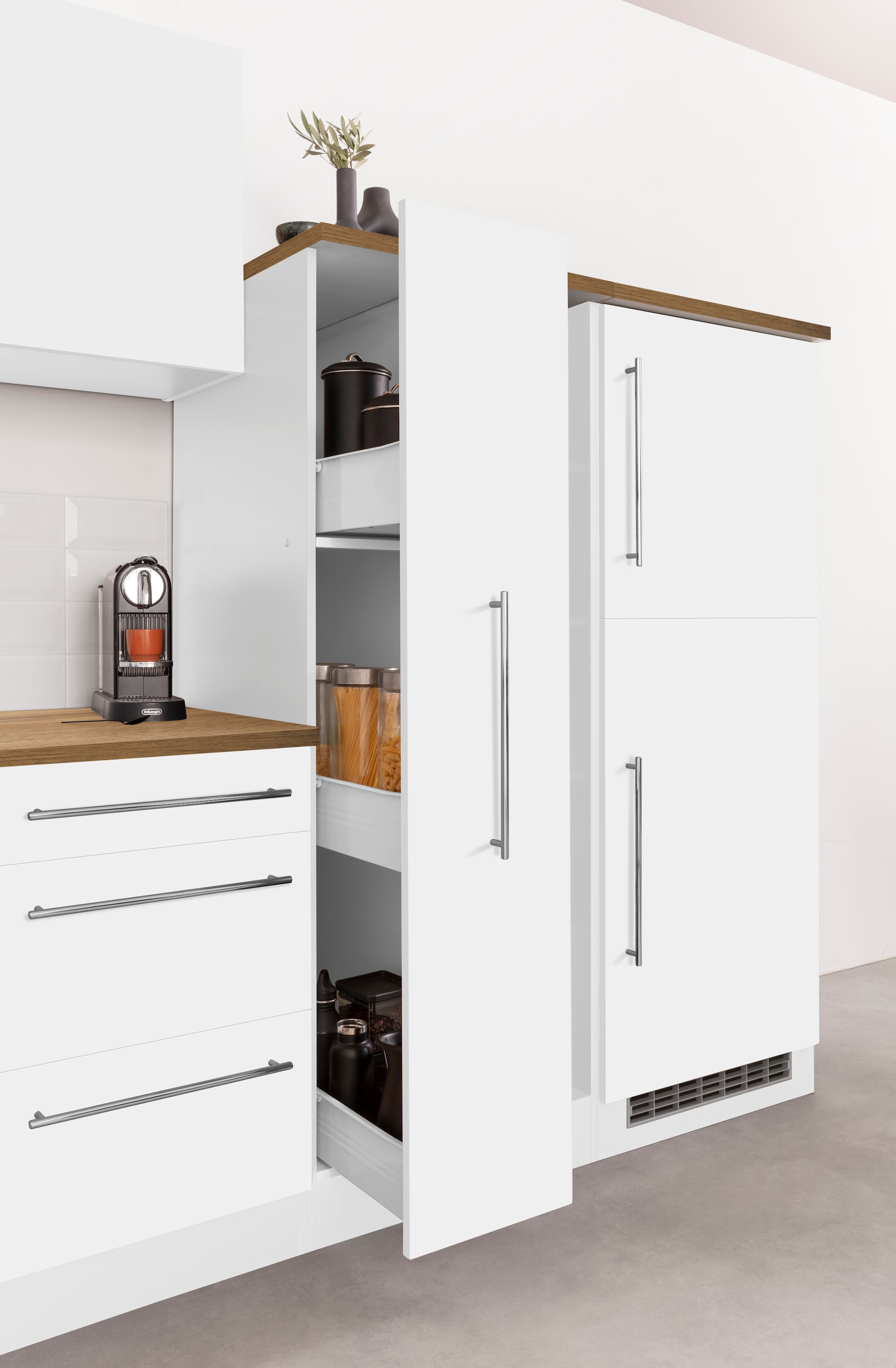 KOCHSTATION Winkelküche »KS-Samos« Stellbreite 340/120 cm, wahlweise mit E-Geräten, mit Arbeitsplatte