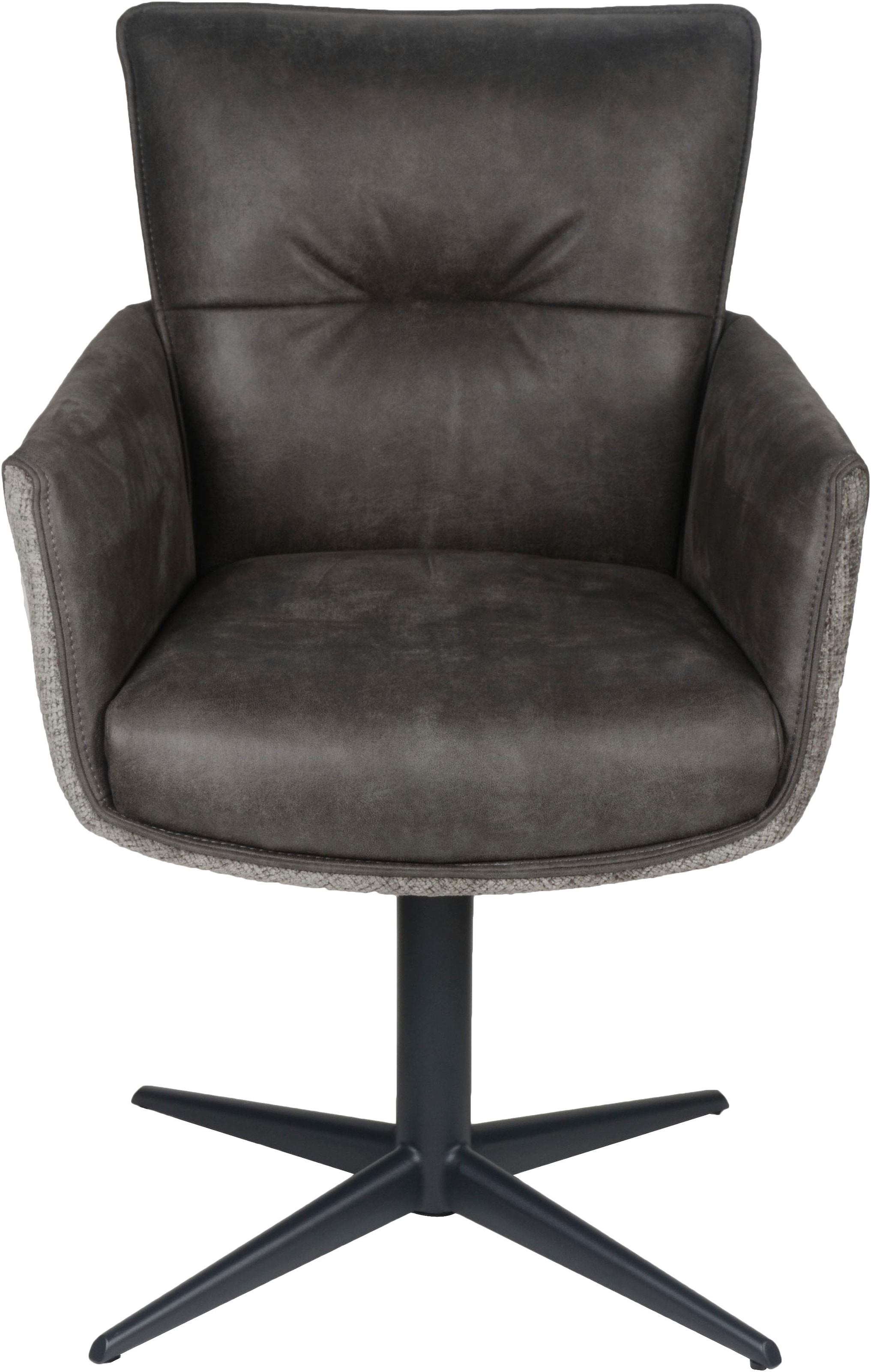 Home affaire Esszimmerstuhl »Milano« (Set) 2 Stk. Boucle | Kunstleder Drehstuhl Milano grey