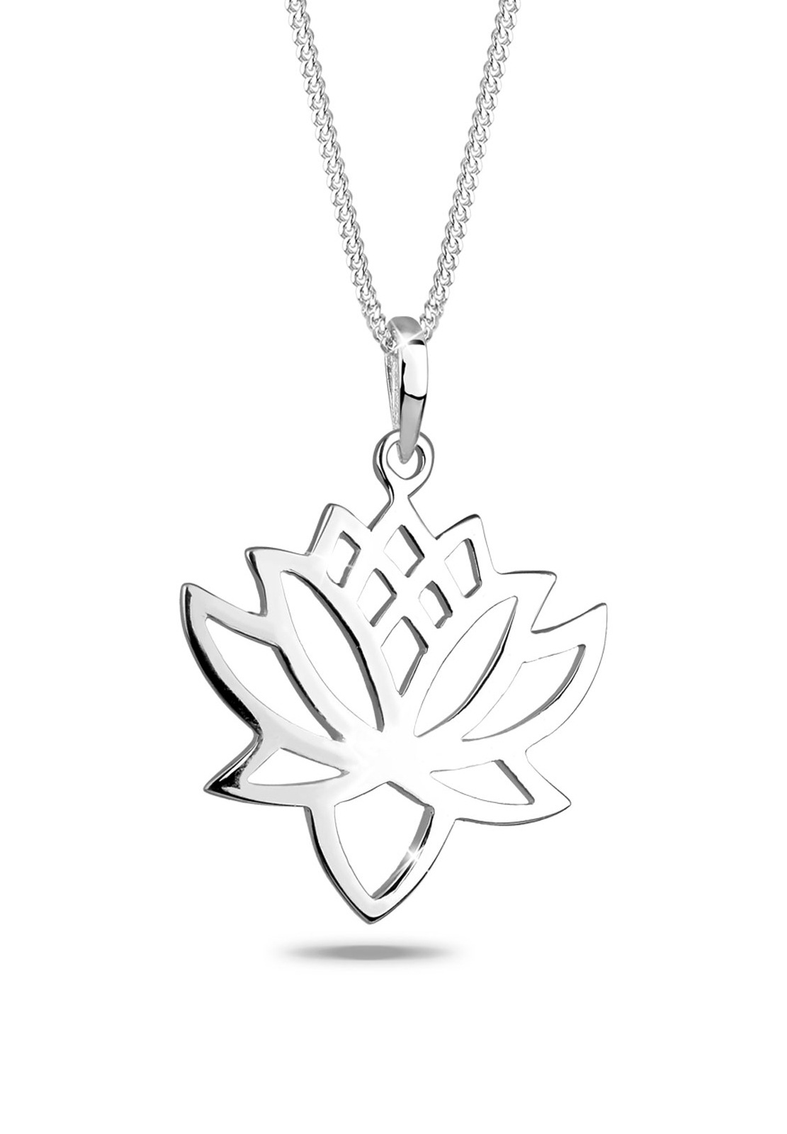 Elli Collierkettchen »Lotus Blüte Talisman Blume 925 Silber«