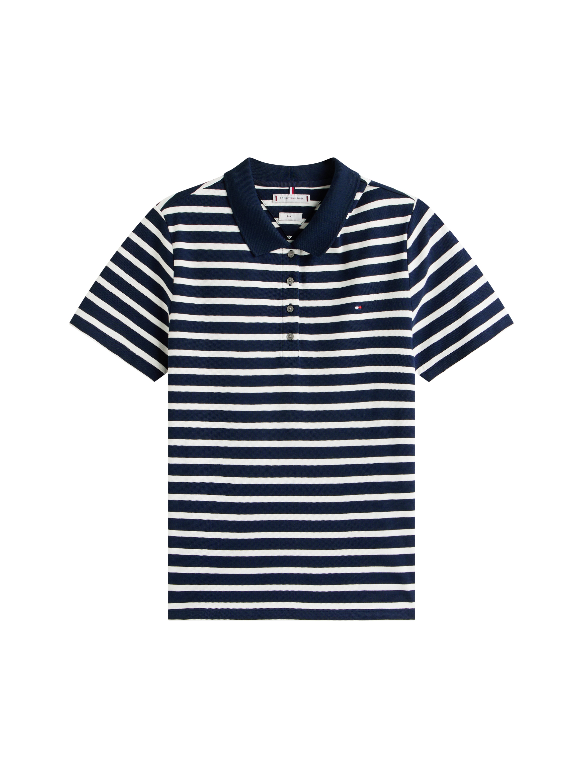 Tommy Hilfiger Curve Poloshirt »CRV 1985 SLIM PIQUE POLO SS« in großen Größen, aus Pique Qualität